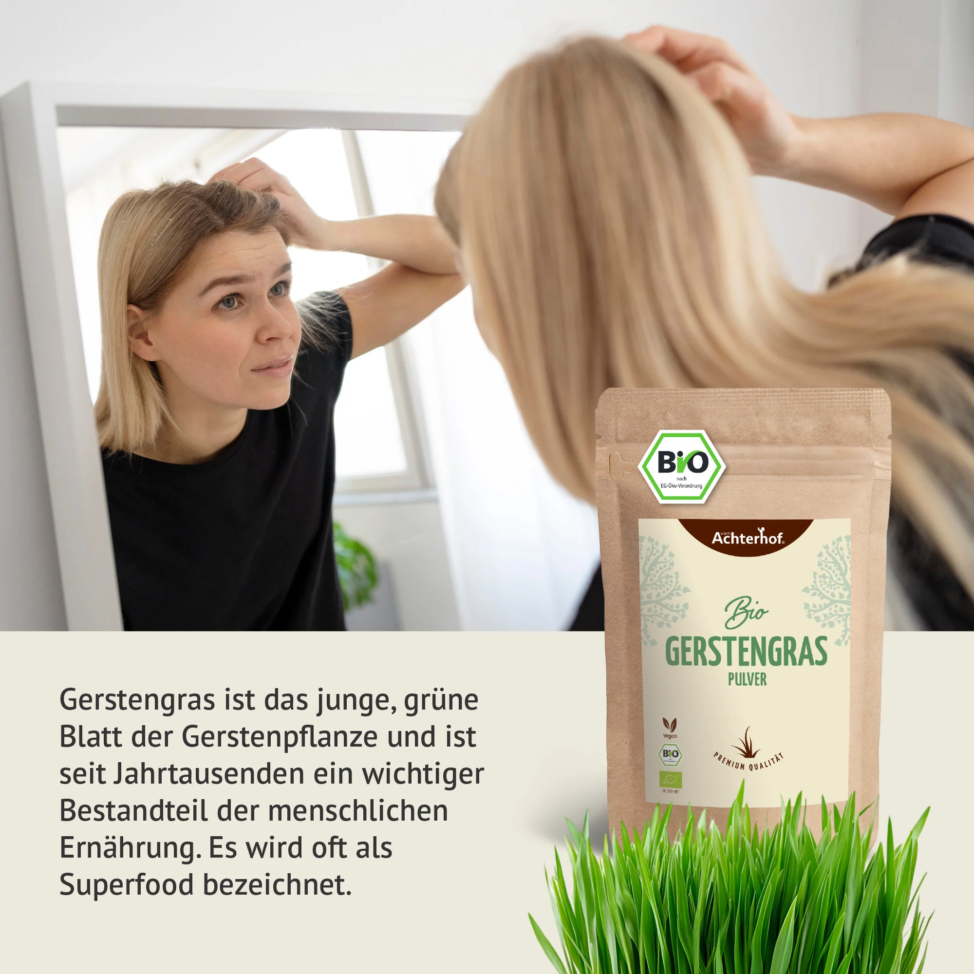 Bio Gerstengras Pulver (1000g) - Image 5