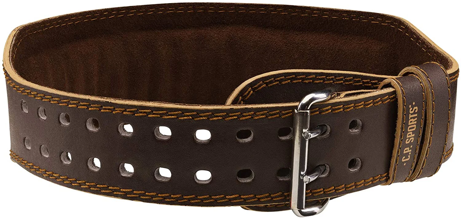 Weightlifting belt leather Brown - Image 3