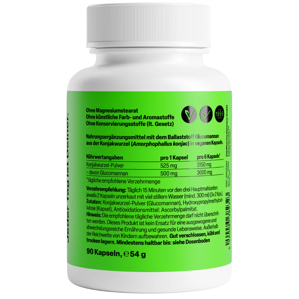 Glucomannan 500mg (90 capsules) - Image 2