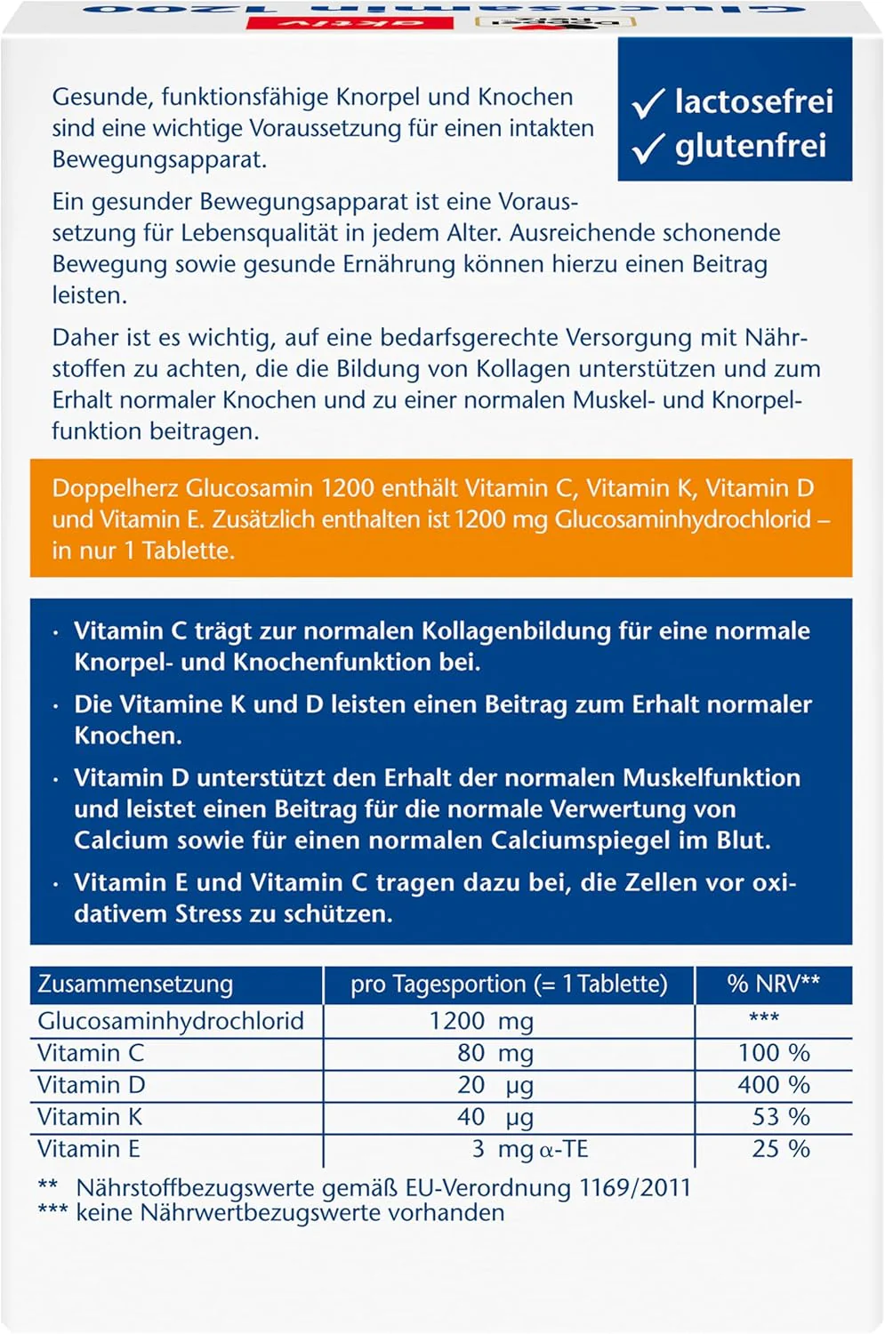 Glucosamin 1200 (30 Tabletten) - Image 2