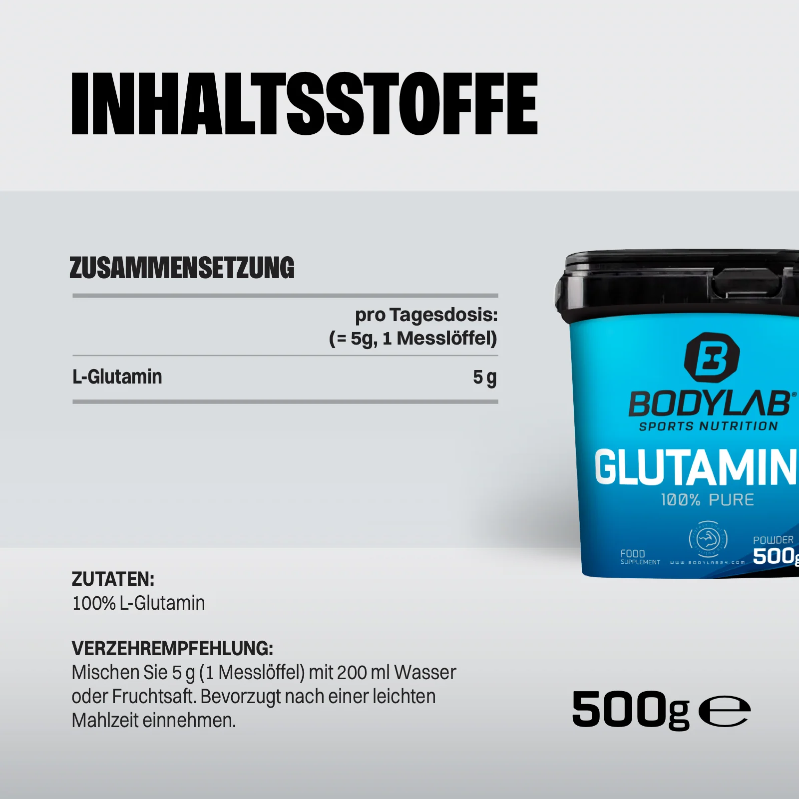 Glutamin Powder (500g) - Image 9