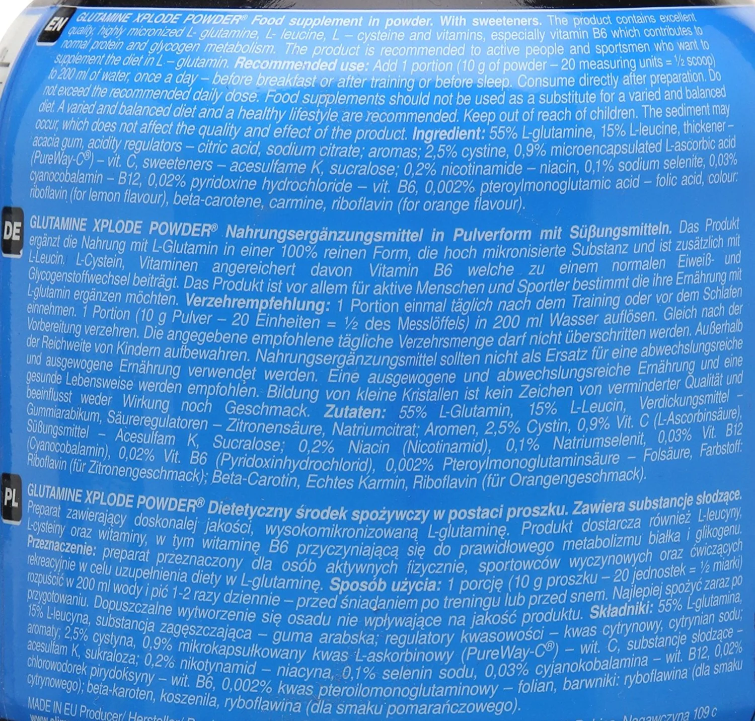 Glutamine Xplode Powder (500g) - Image 6