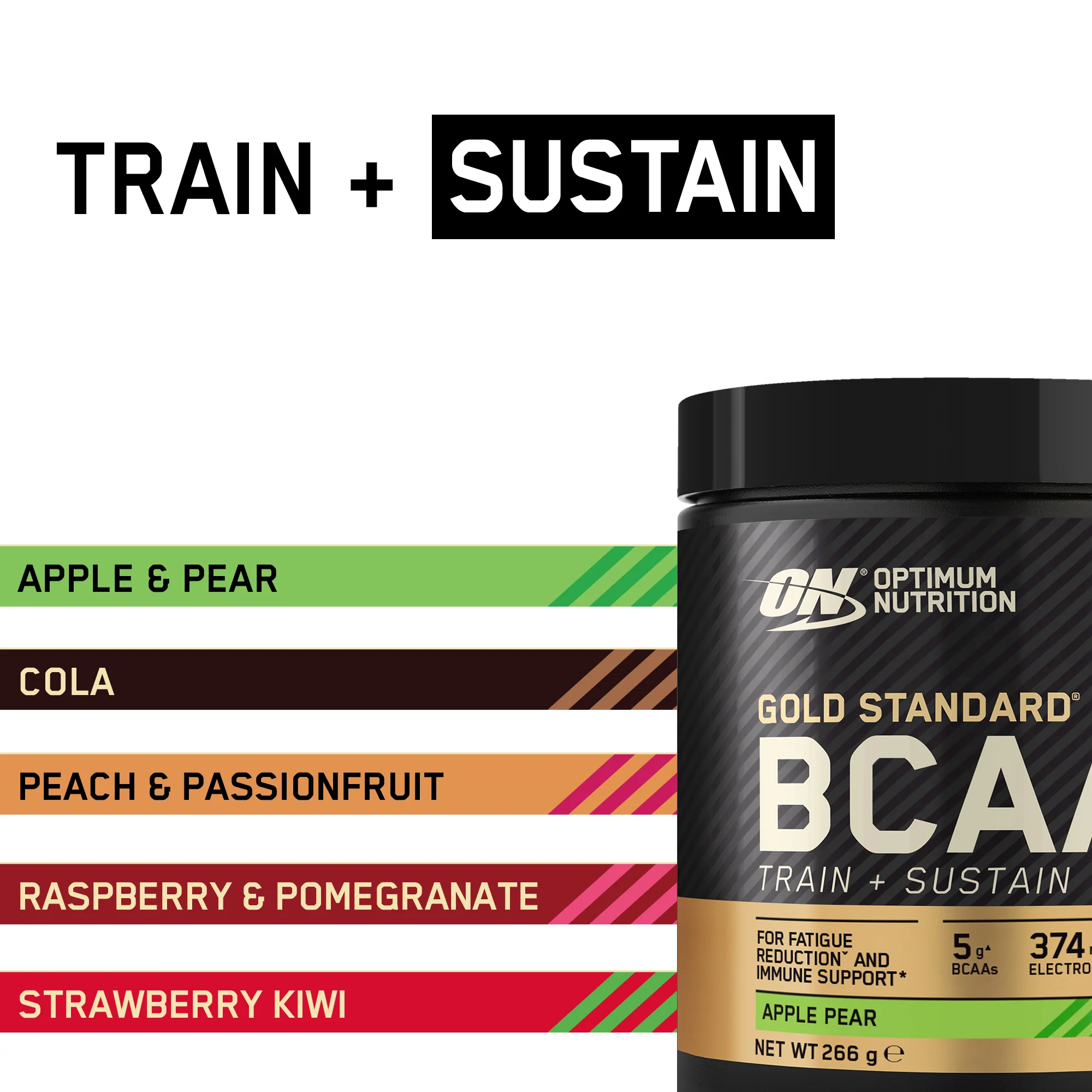 Gold Standard BCAA Train&Sustain (266g) - Image 25