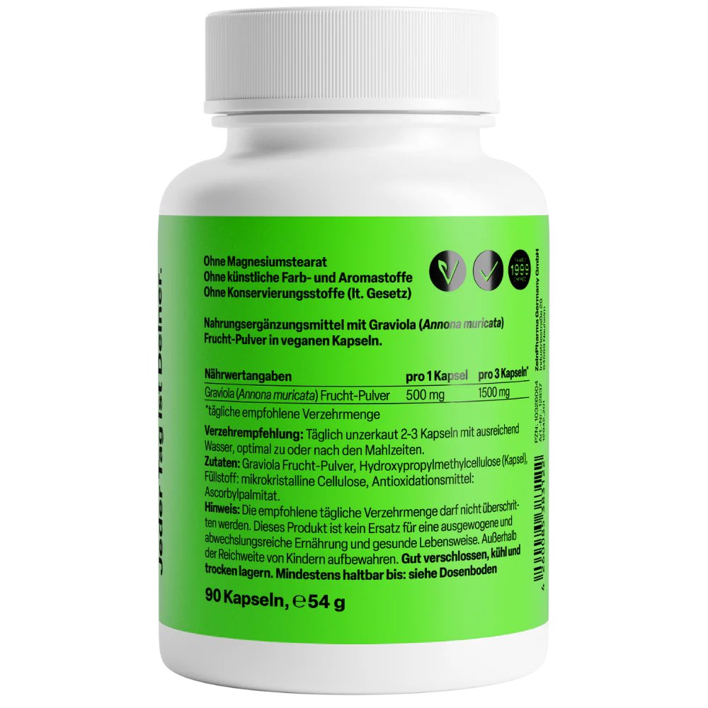 Graviola 500mg (90 capsules) - Image 2