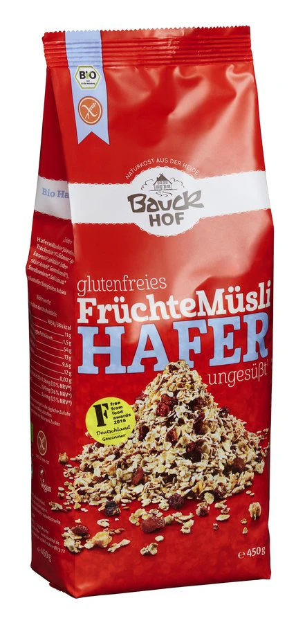 Hafermüsli Früchte glutenfrei bio (450g)