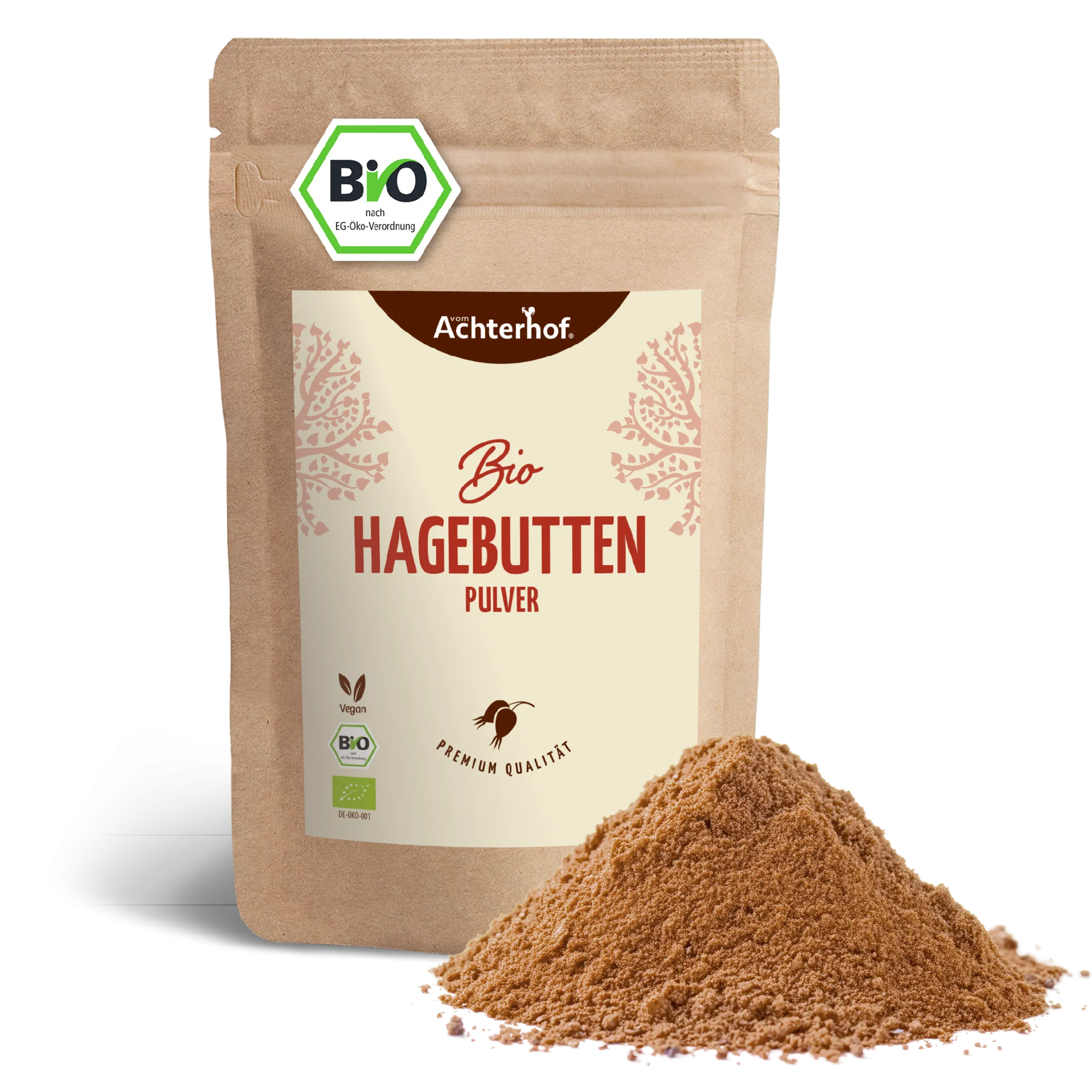 Bio Hagebutten Pulver (500g) - Image 2