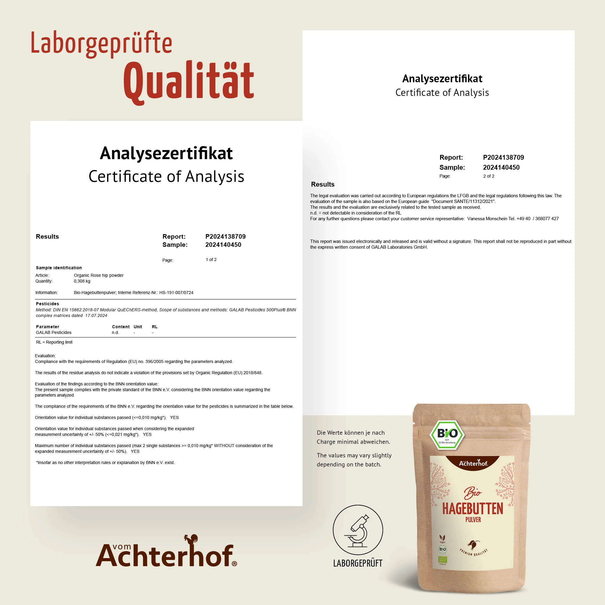 Bio Hagebutten Pulver (500g) - Image 7