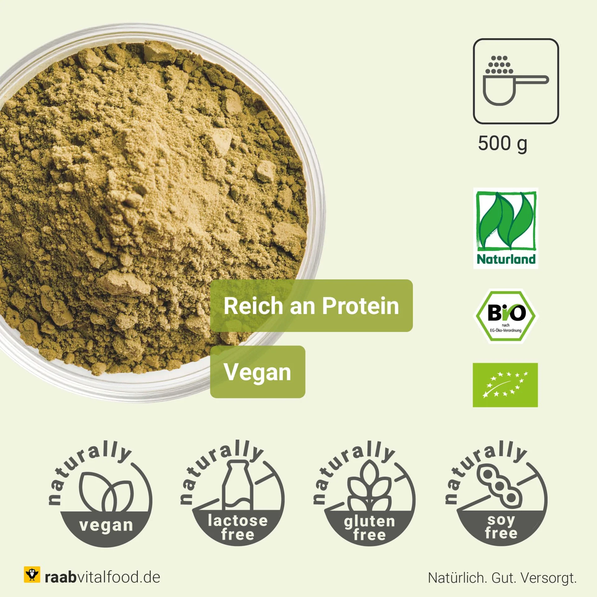 Hemp Protein Powder Bio (500g) - Image 4