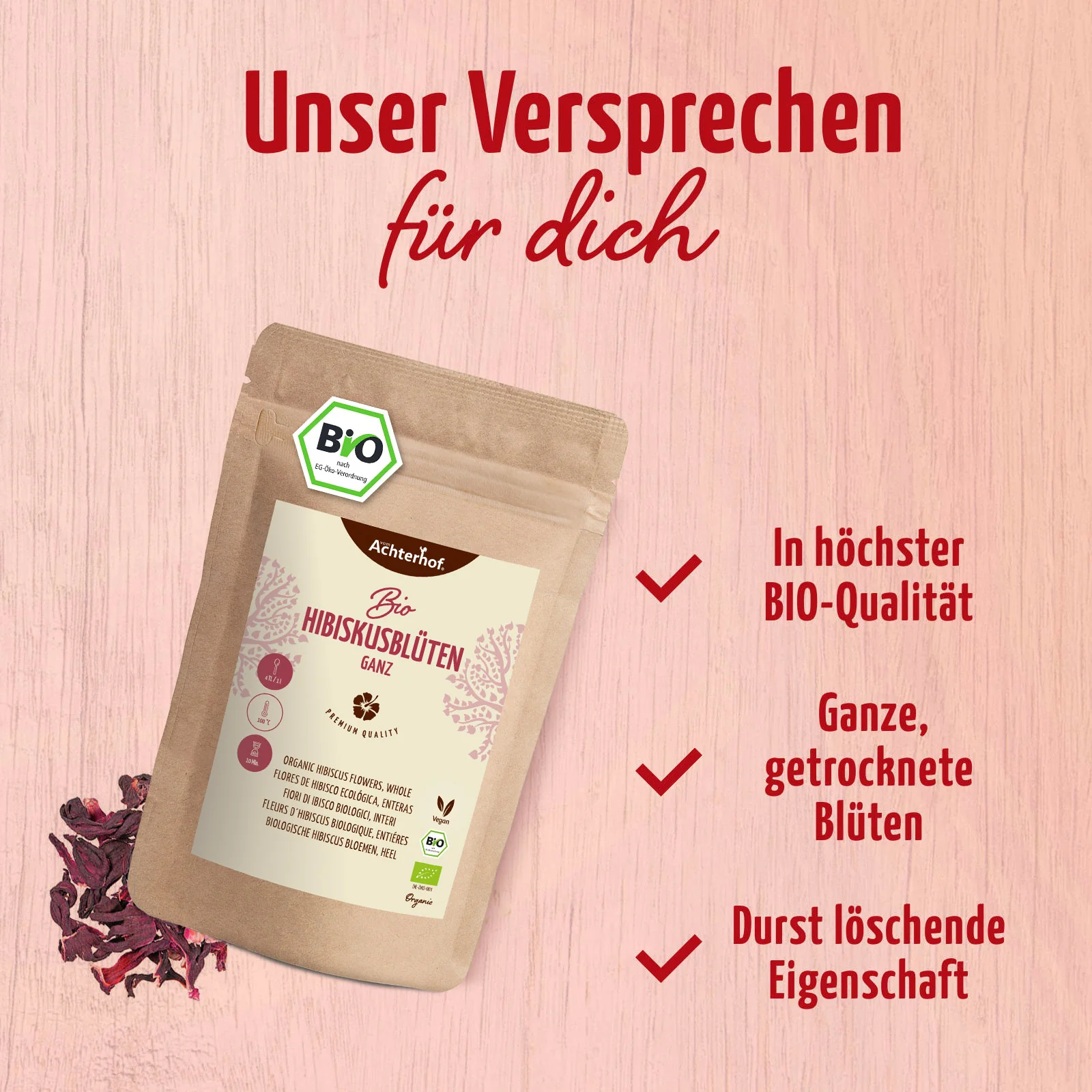 Hibiskusblüten ganz Bio (1000g) - Image 7