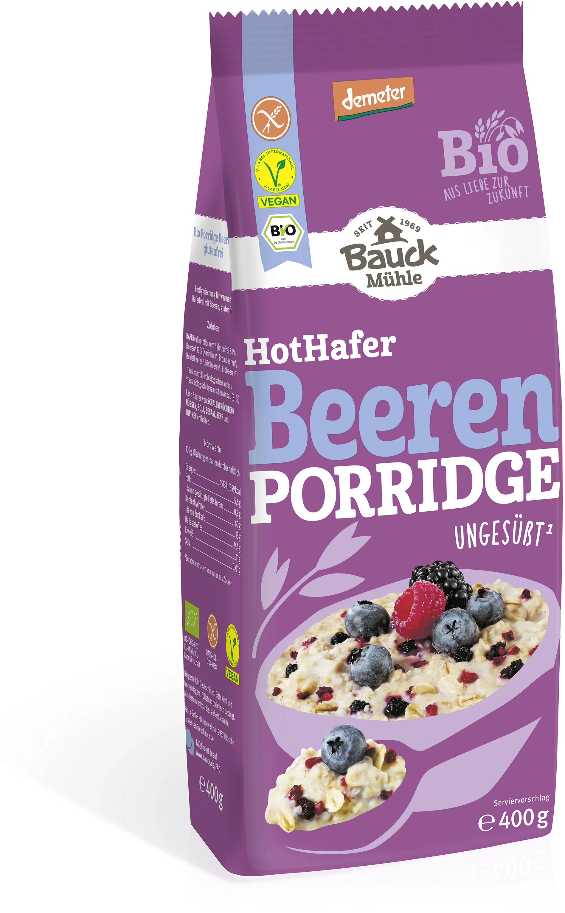 Hot Hafer Beere demeter (400g)