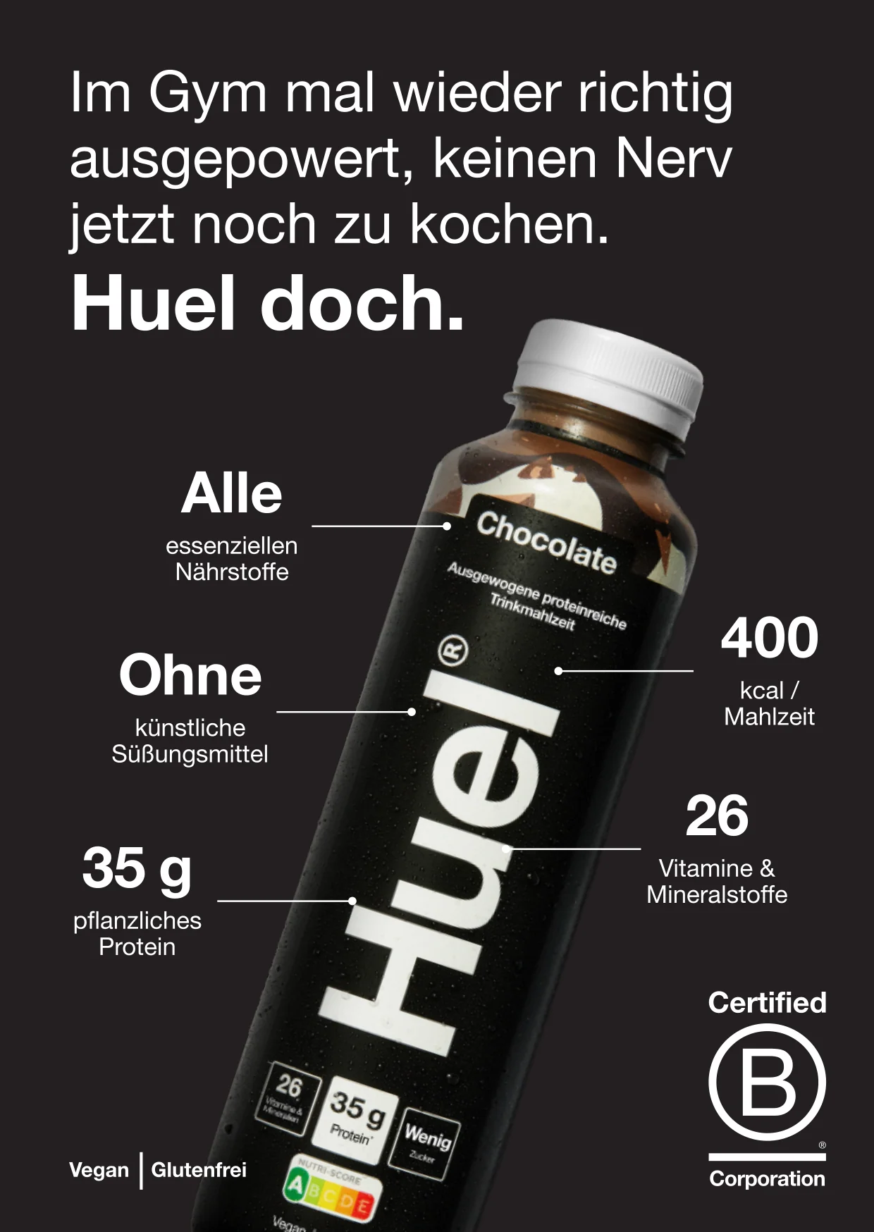 Huel Black Edition Trinkmahlzeit (500ml) - Image 3