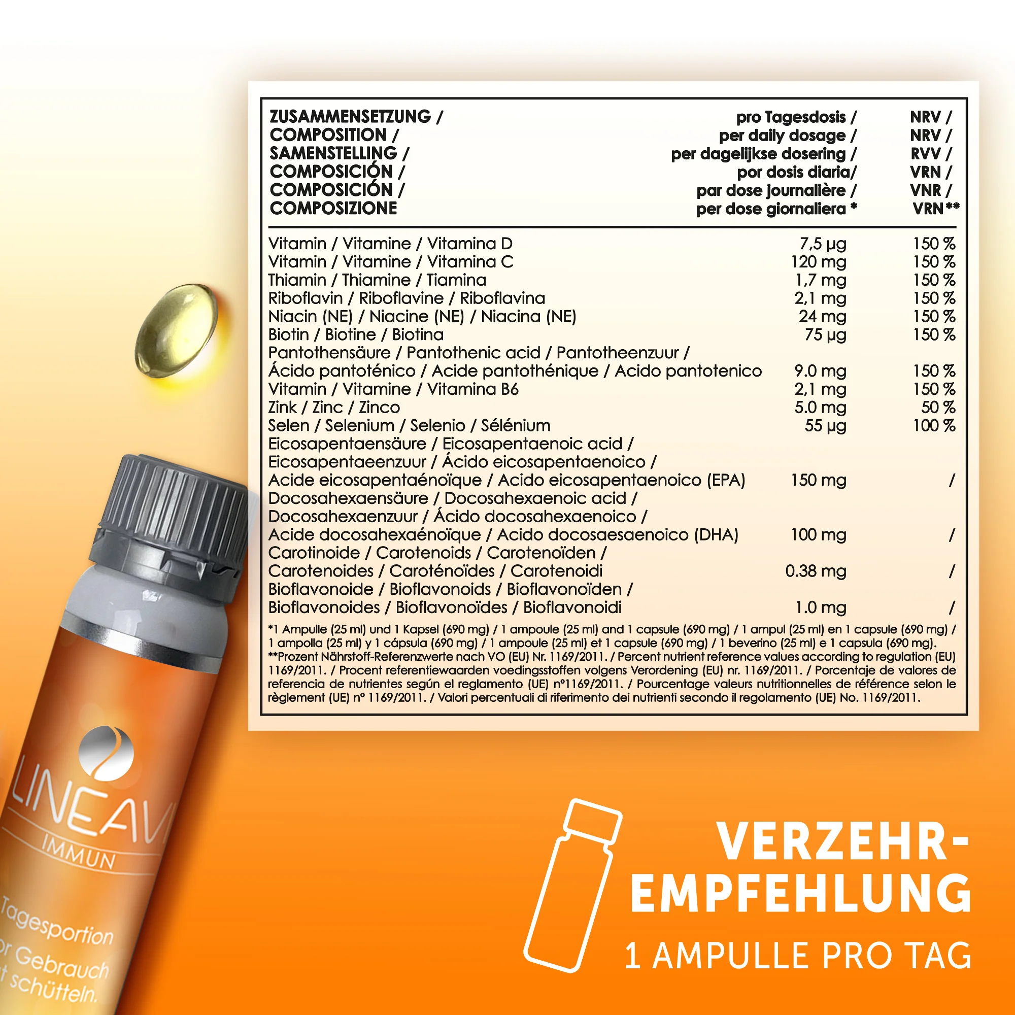 Immun 2-Monatspackung (2x30x25ml Trinkfläschchen + 2x30 Omega 3 Kapseln) - Image 7