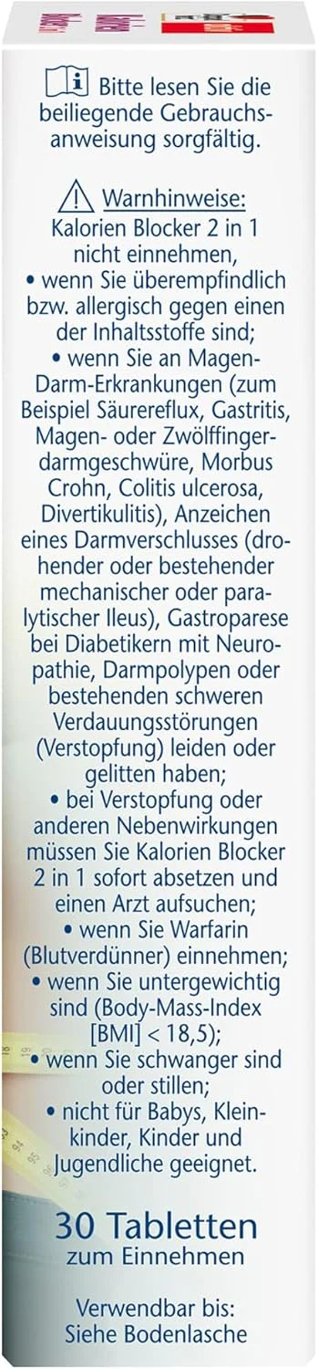 Kalorien Blocker 2 in 1 (30 Tabletten) - Image 3