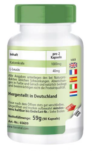Cat´s Claw 500mg (90 capsules) - Image 2