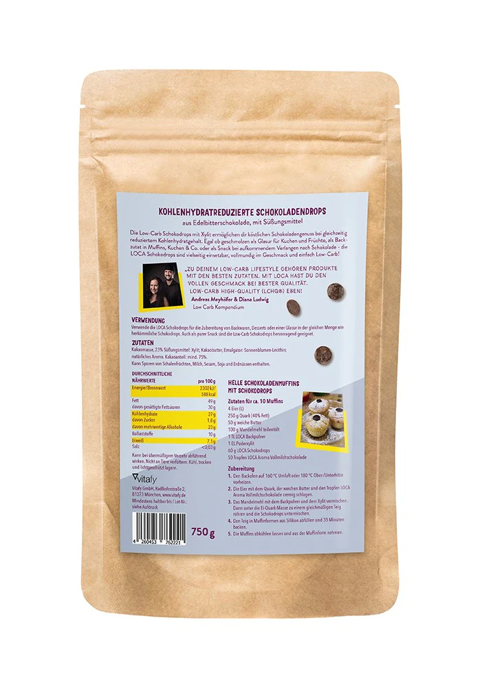 Low Carb Chocolate Drops (750g) - Image 2