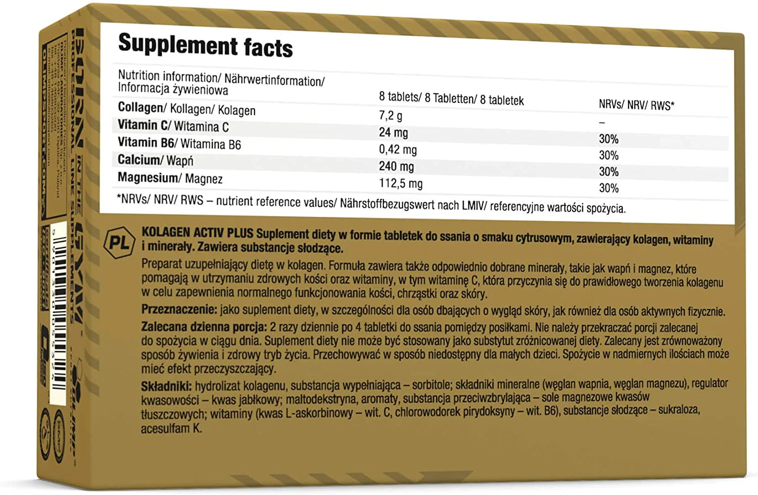 Collagen Active Plus Sport Edition (80 Tabs) - Image 2