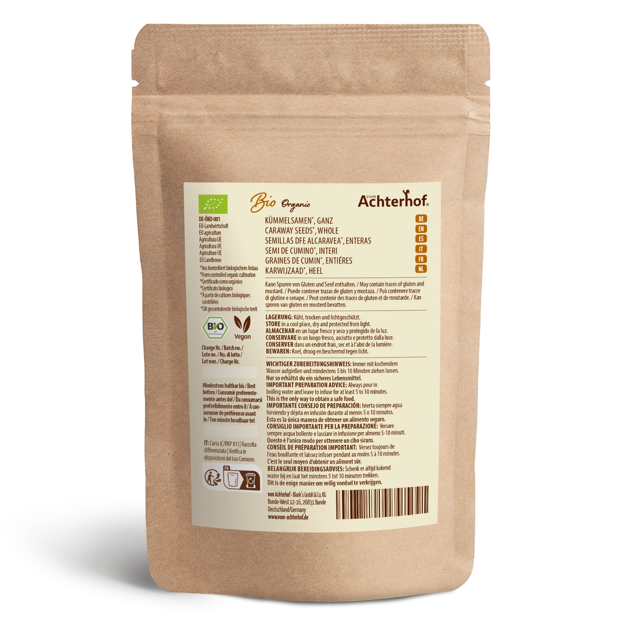 Kümmelsamen ganz Bio (1000g) - Image 2