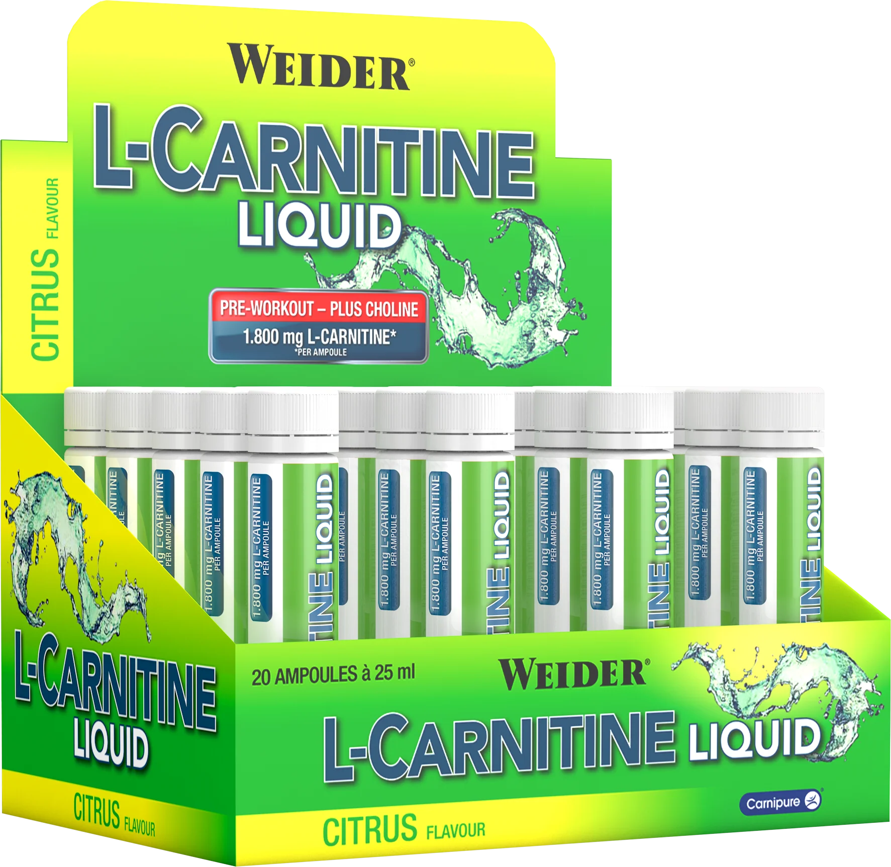L-Carnitine Liquid 1.800 mg (20x25ml) - Image 2