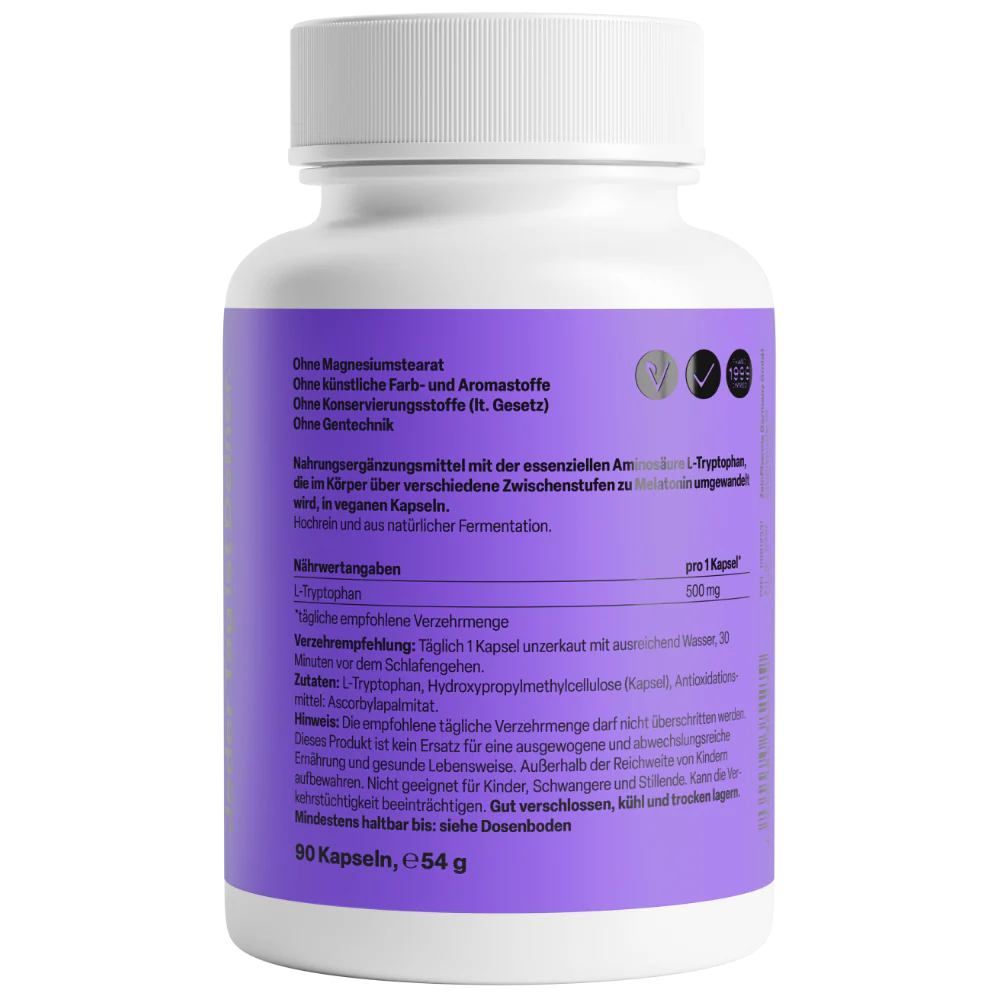 L-tryptofaan 500mg (90 capsules) - Image 3