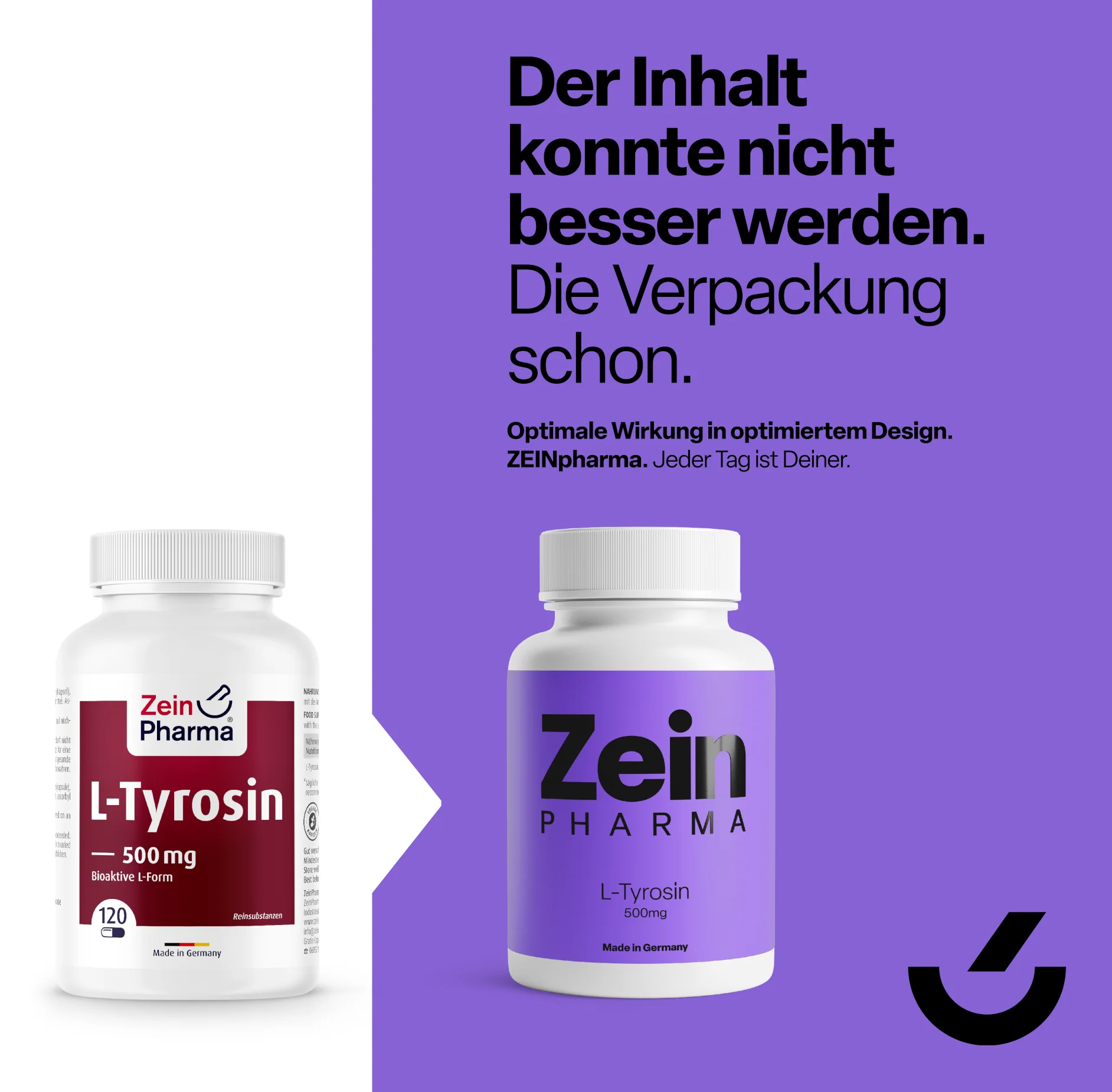 L-Tyrosine capsules 500mg (120 capsules) - Image 3