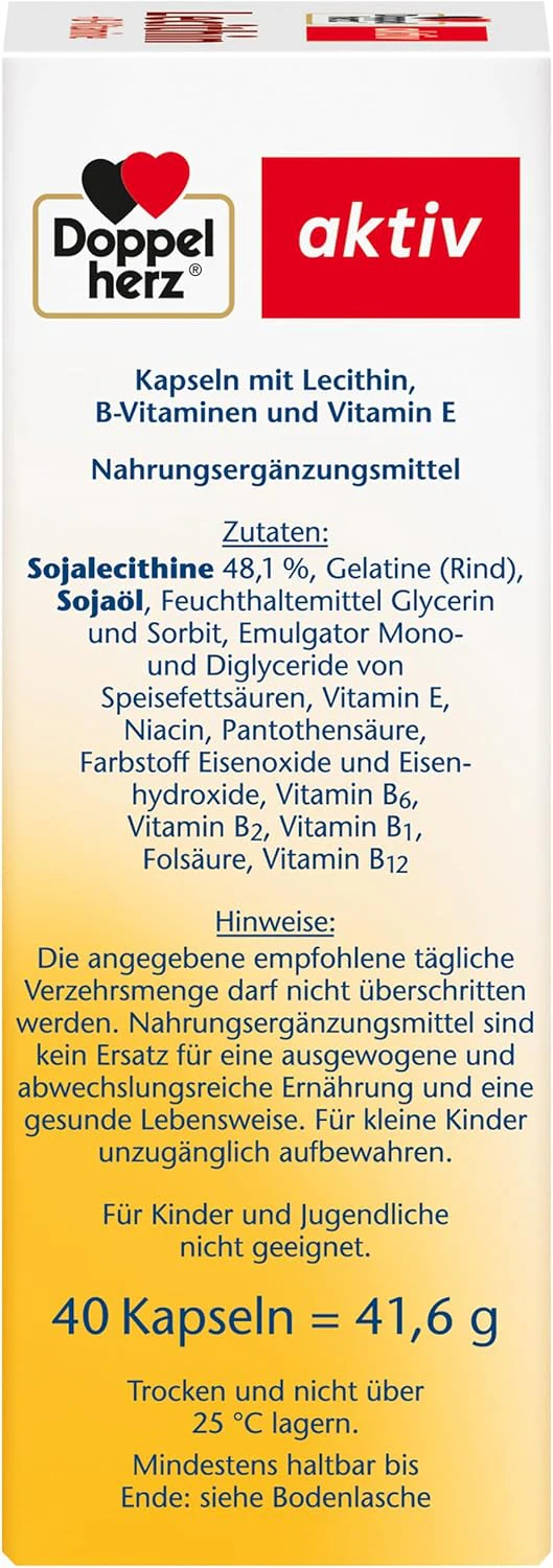 Lecithin B Vitamine (40 Kapseln) - Image 4