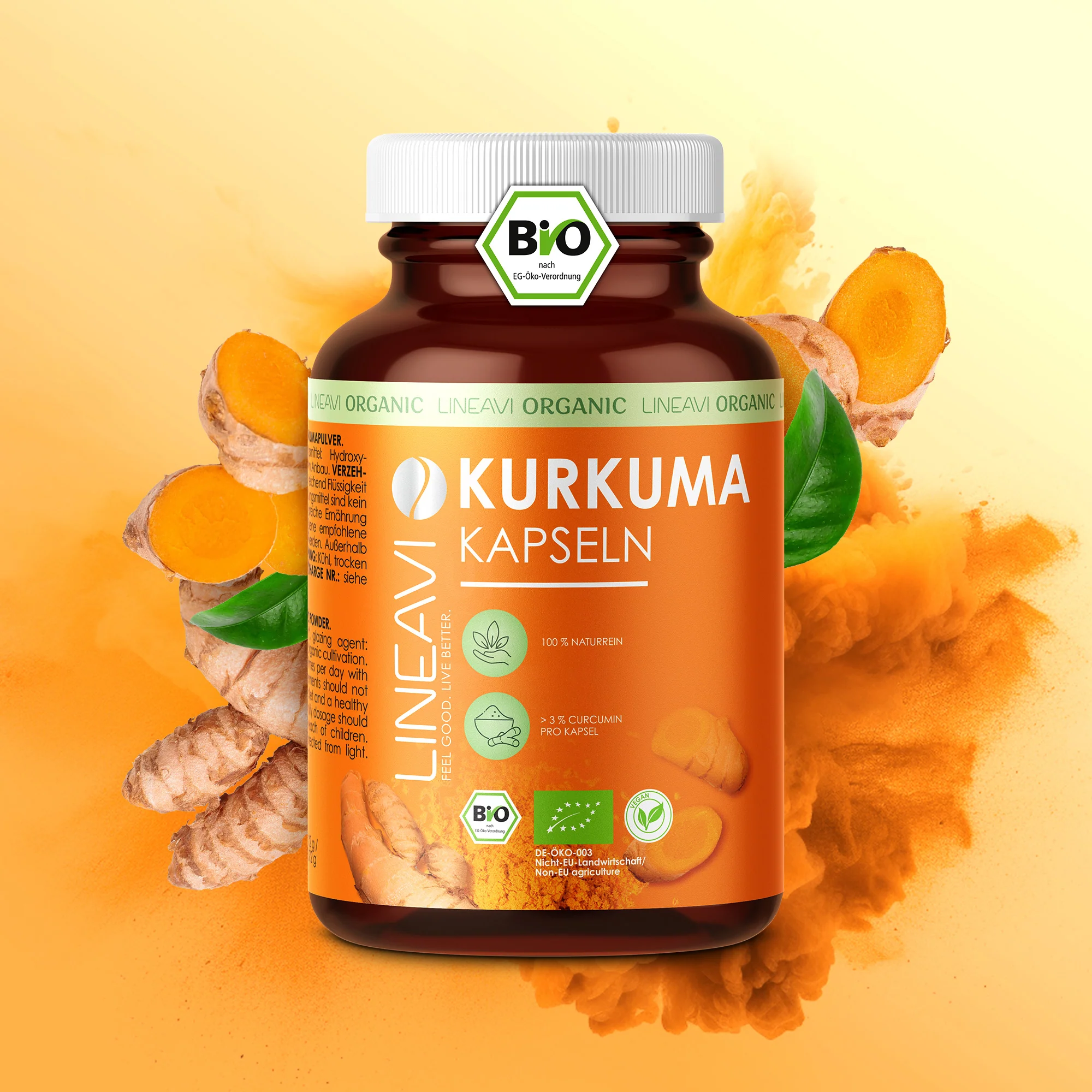 Doppelpack: Kurkuma Kapseln bio (2x180 Kapseln) - Image 2
