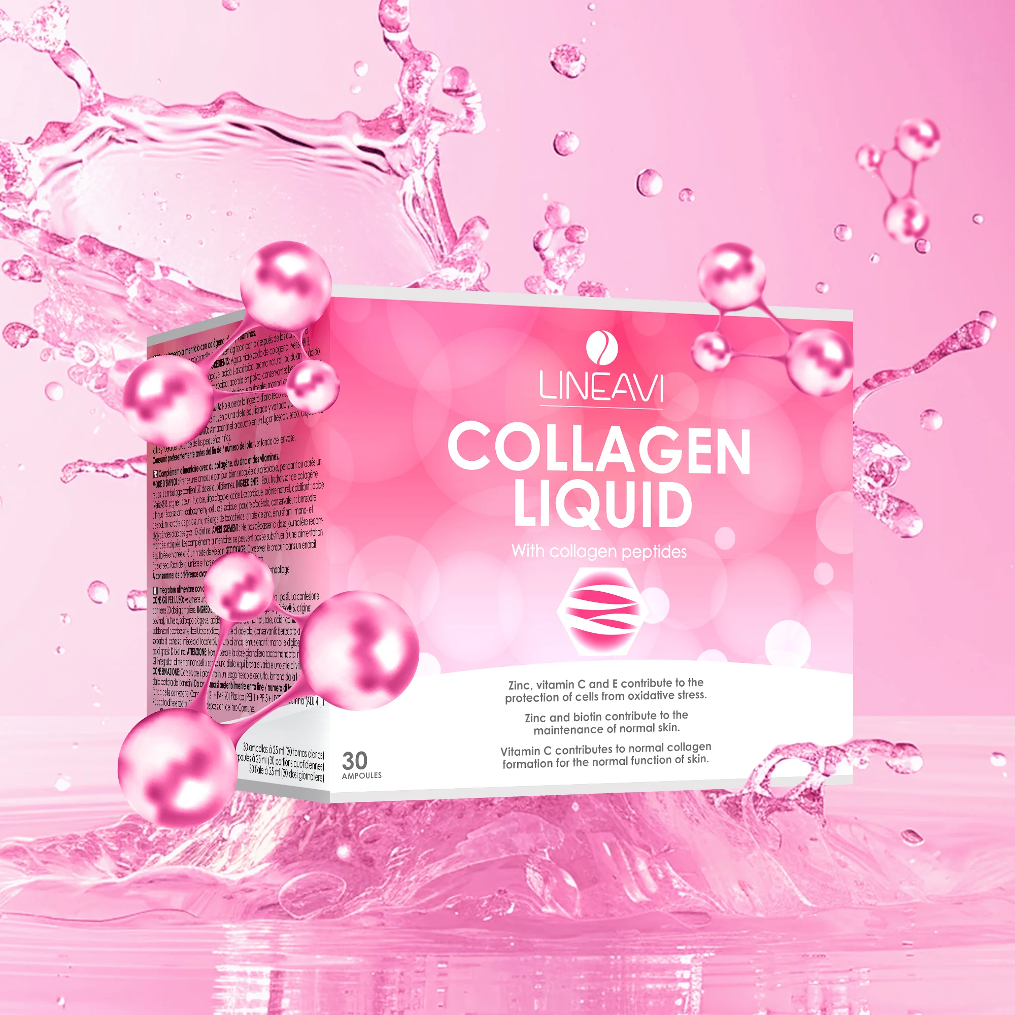 Kollagen Liquid 2-Monatspackung (2x30x25ml Trinkfläschchen) - Image 2
