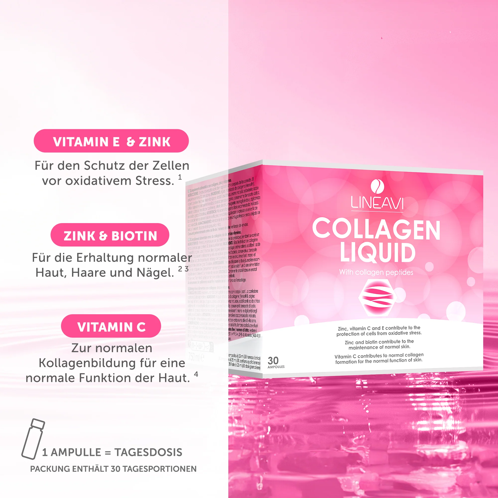Kollagen Liquid (30x25ml Trinkfläschchen) - Image 4