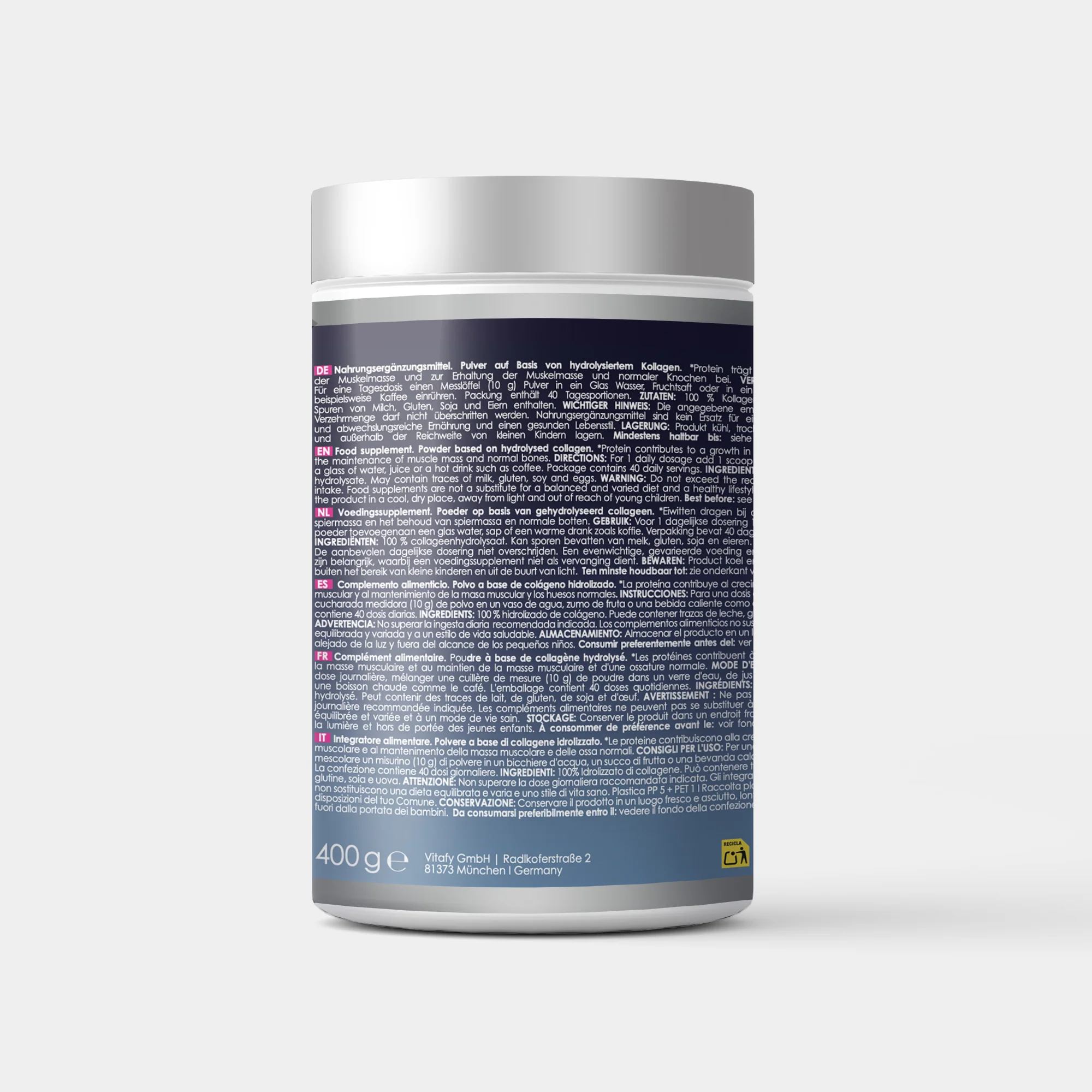 Kollagen Proteinpulver (400g) - Image 3