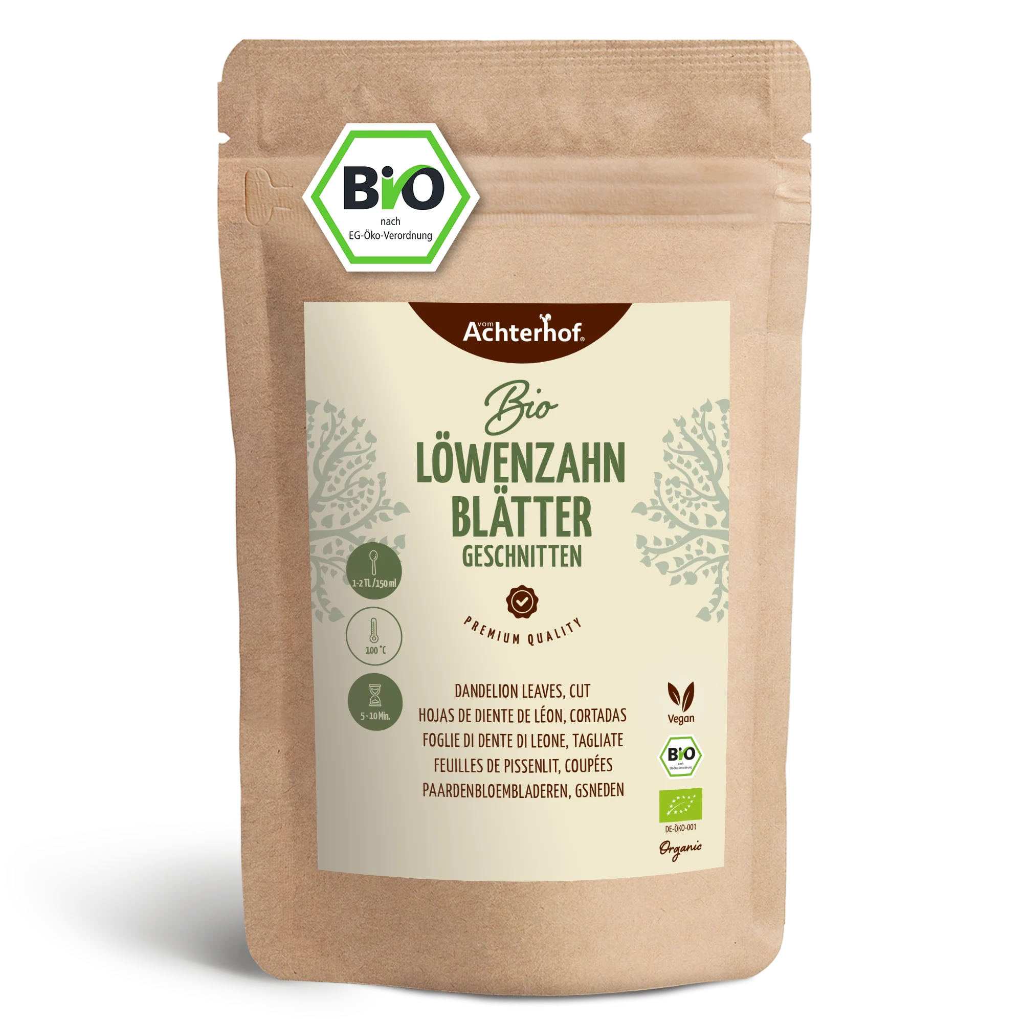 Löwenzahnblätter geschnitten Bio (100g)