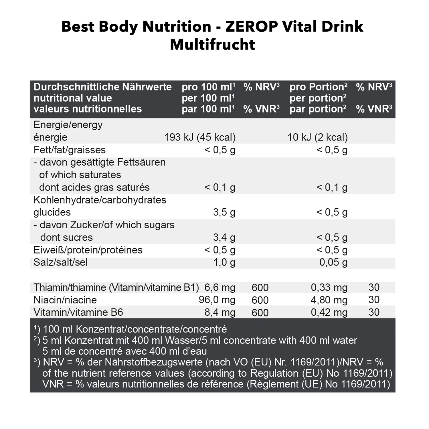 Vital Drink Konzentrat (1000ml) - Image 30