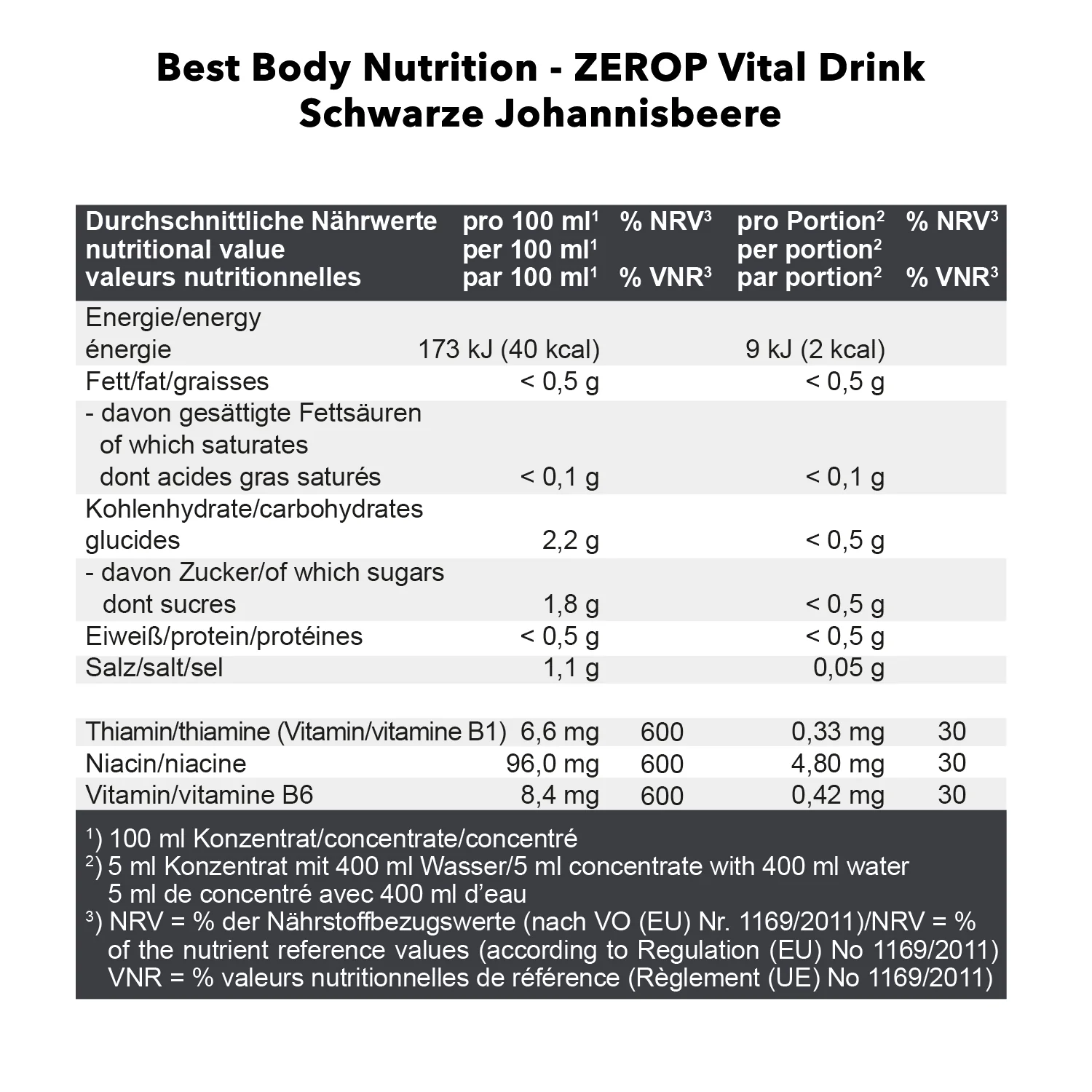 Vital Drink Konzentrat (1000ml) - Image 36