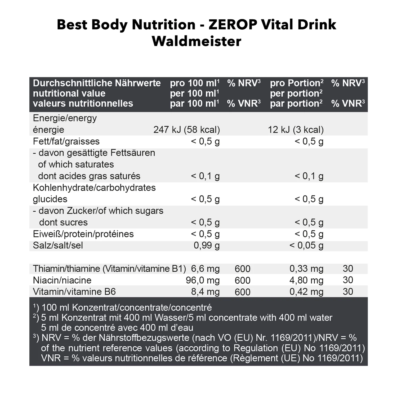 Vital Drink Konzentrat (1000ml) - Image 39