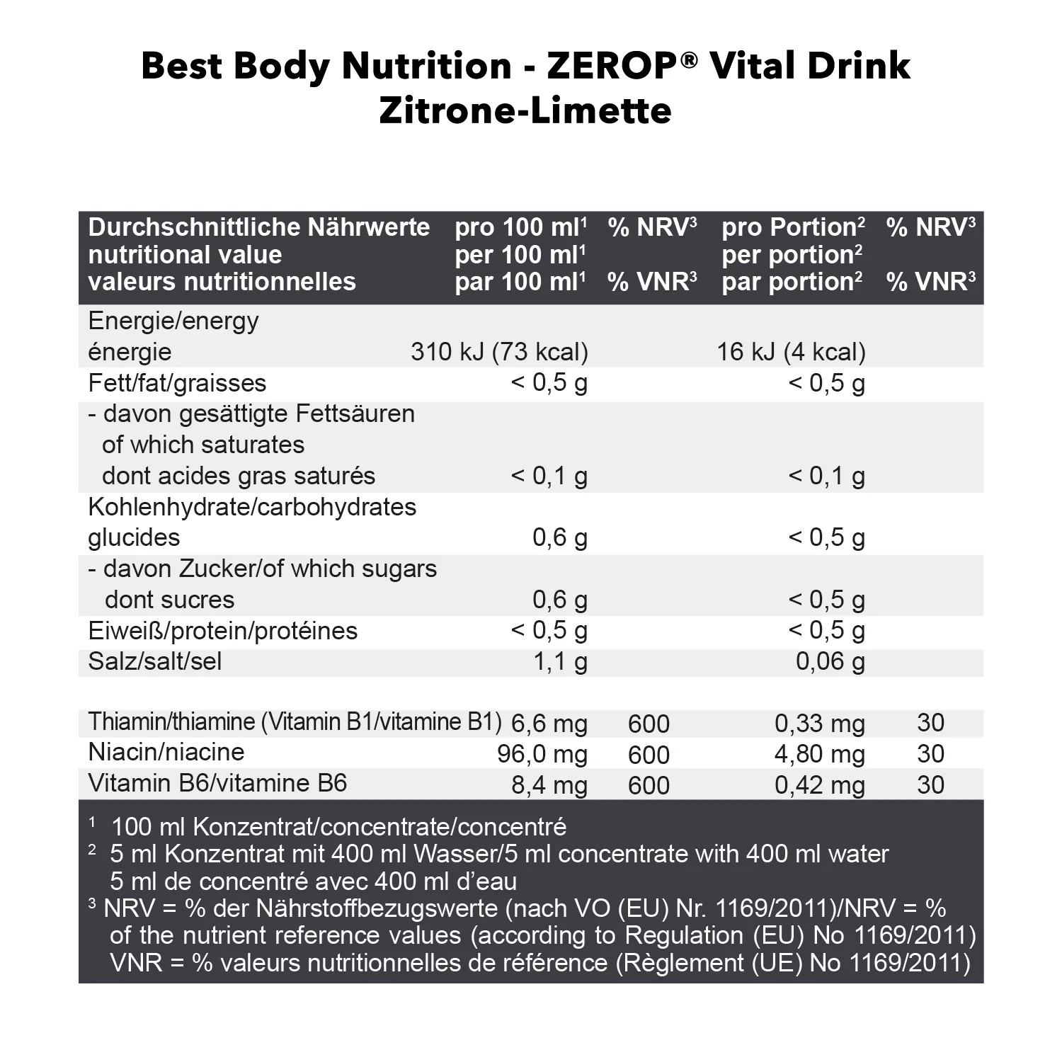Vital Drink Konzentrat (1000ml) - Image 45