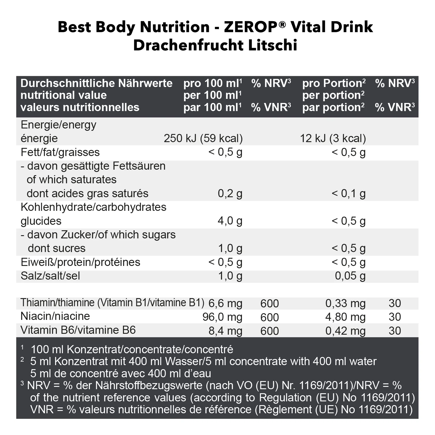 Vital Drink Konzentrat (1000ml) - Image 48