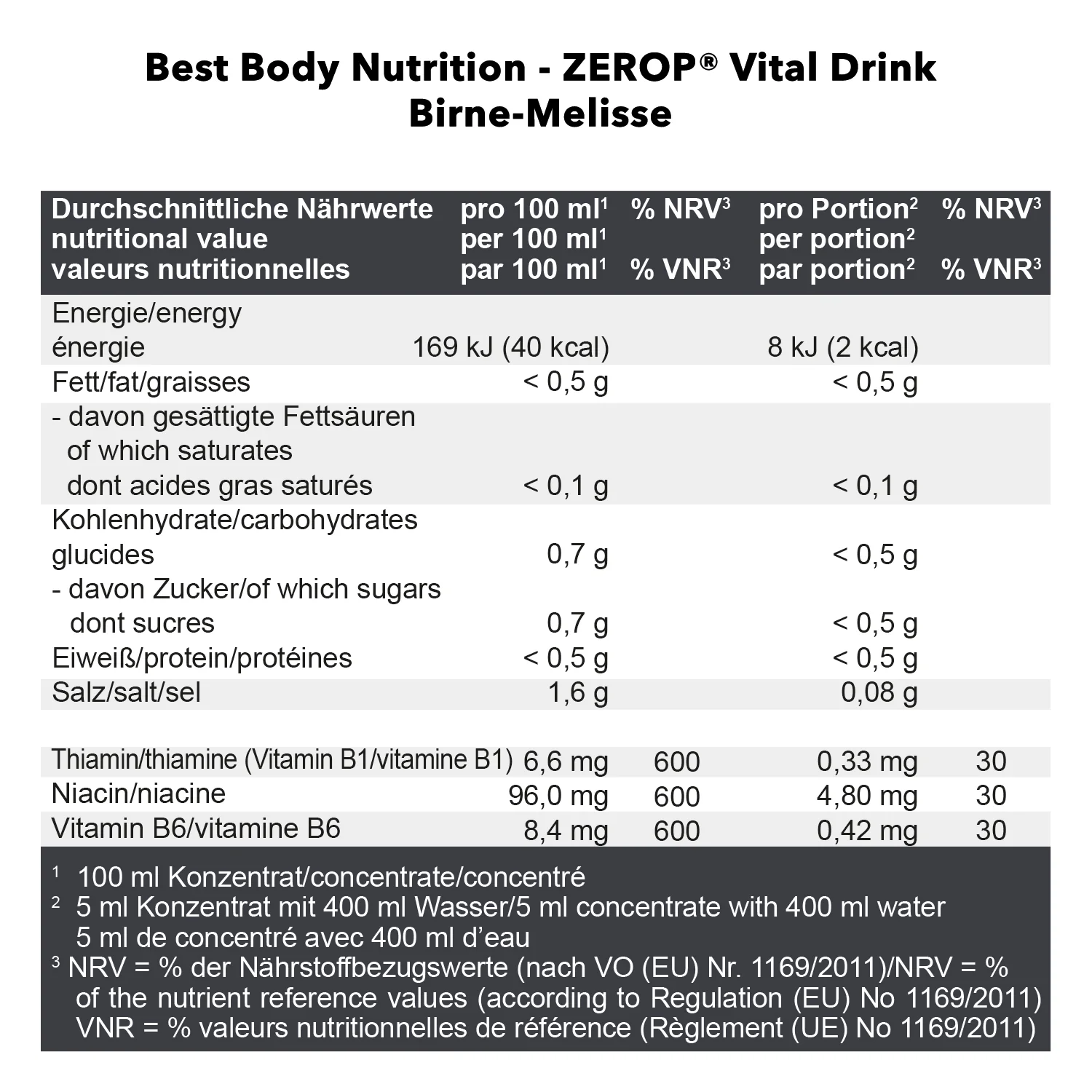 Vital Drink Konzentrat (1000ml) - Image 75