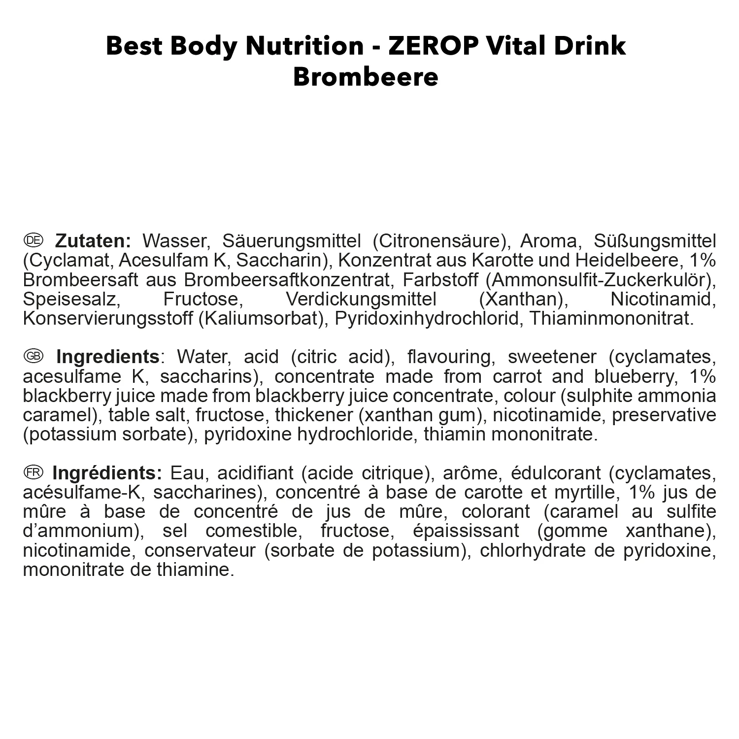 Vital Drink Konzentrat (1000ml) - Image 86