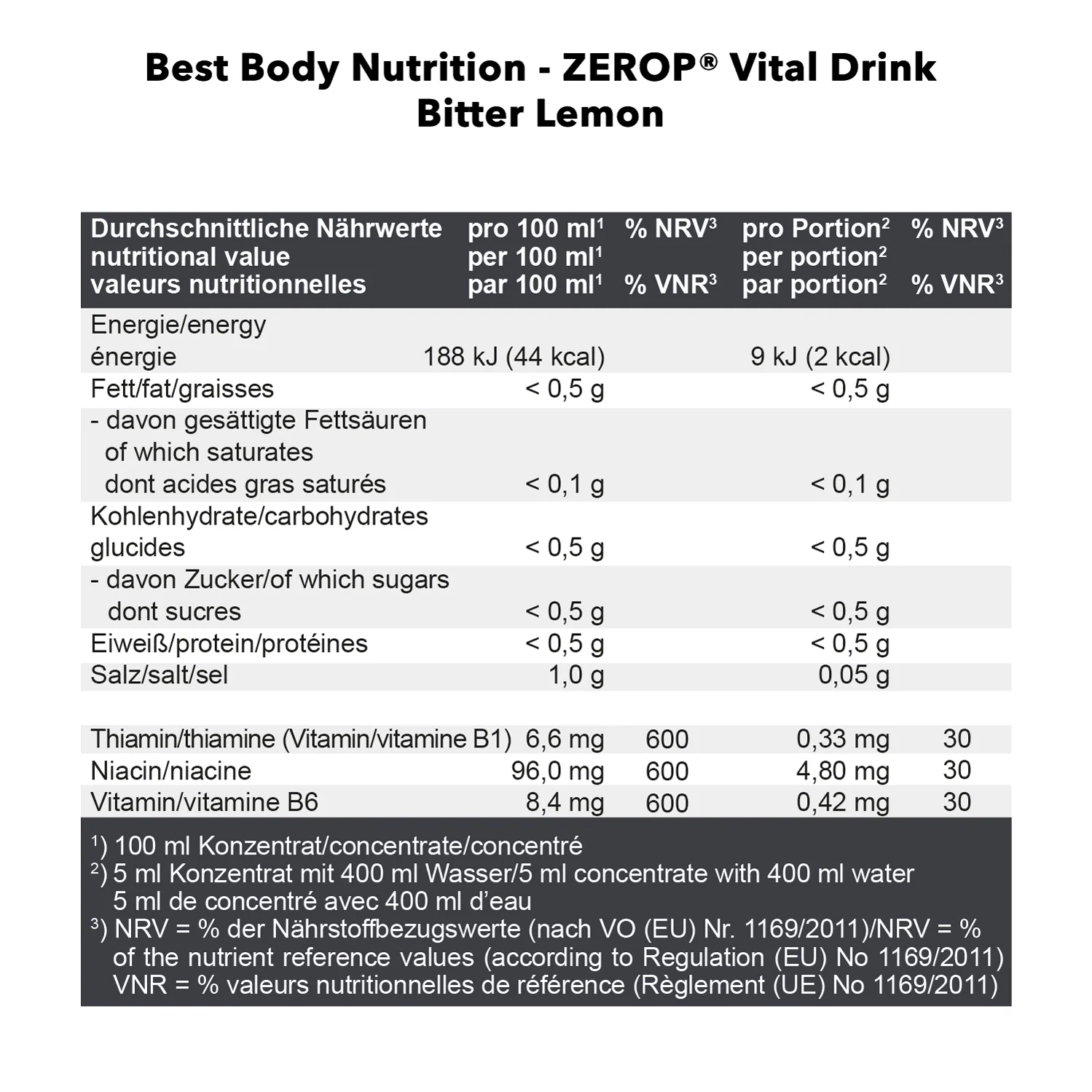 Vital Drink Konzentrat (1000ml) - Image 93