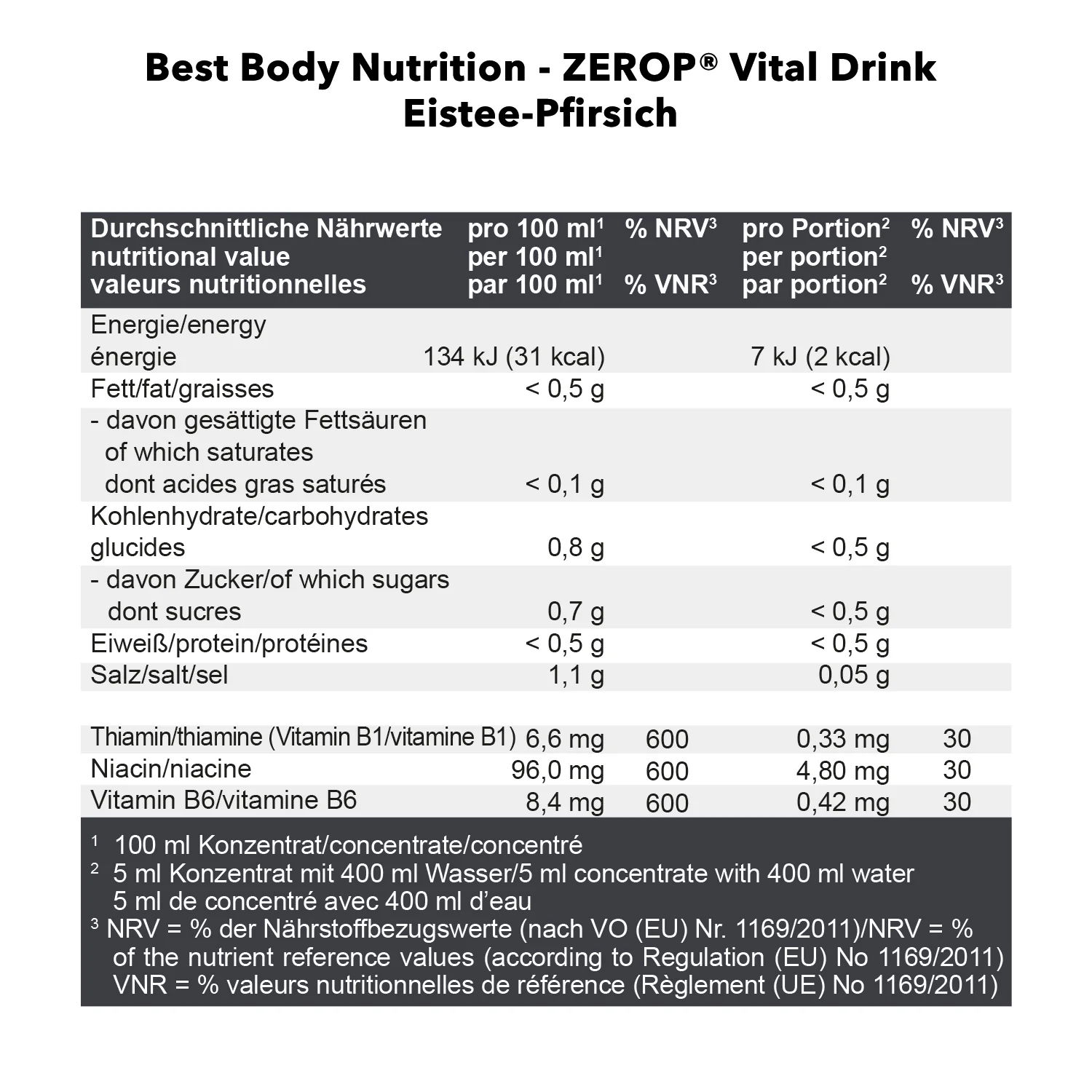 Vital Drink Konzentrat (1000ml) - Image 96