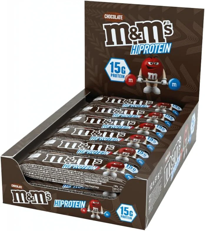 M&Ms Hi-Protein Bar (12x51g)