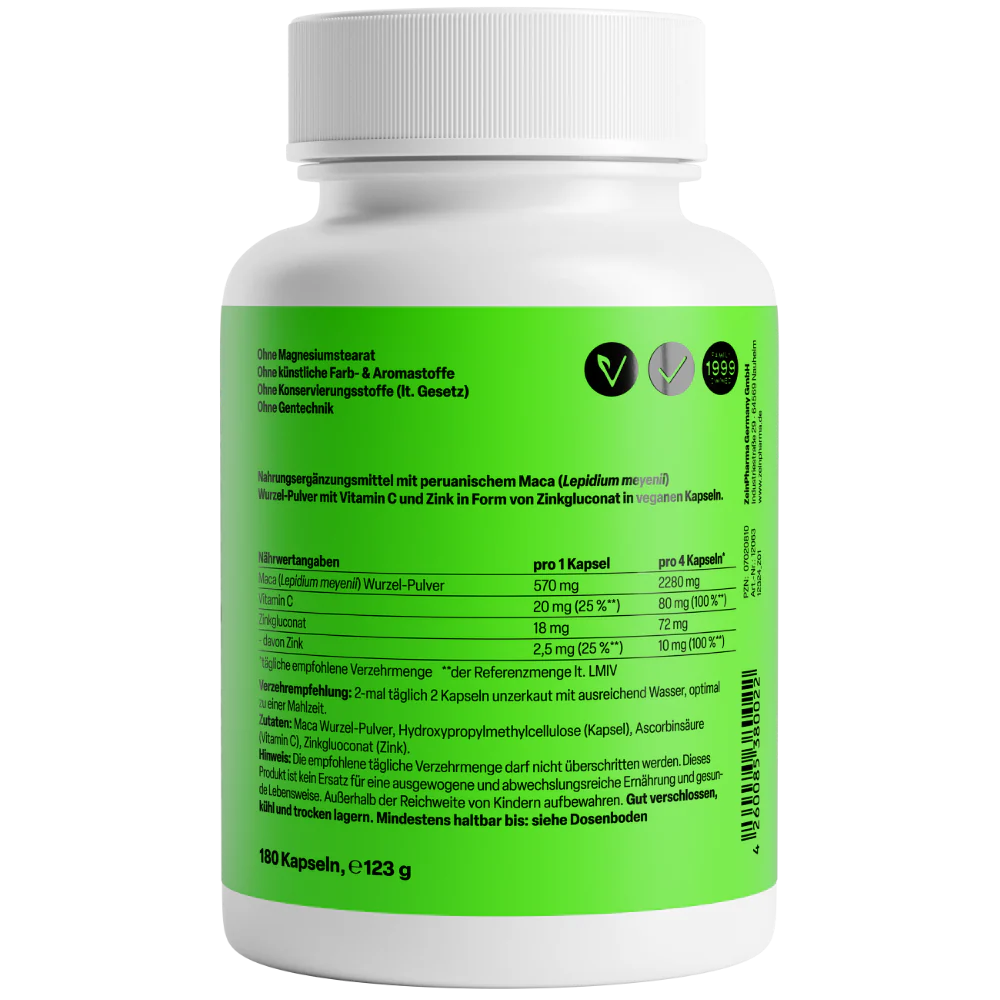 Maca Gold 570mg (180 capsules) - Image 2