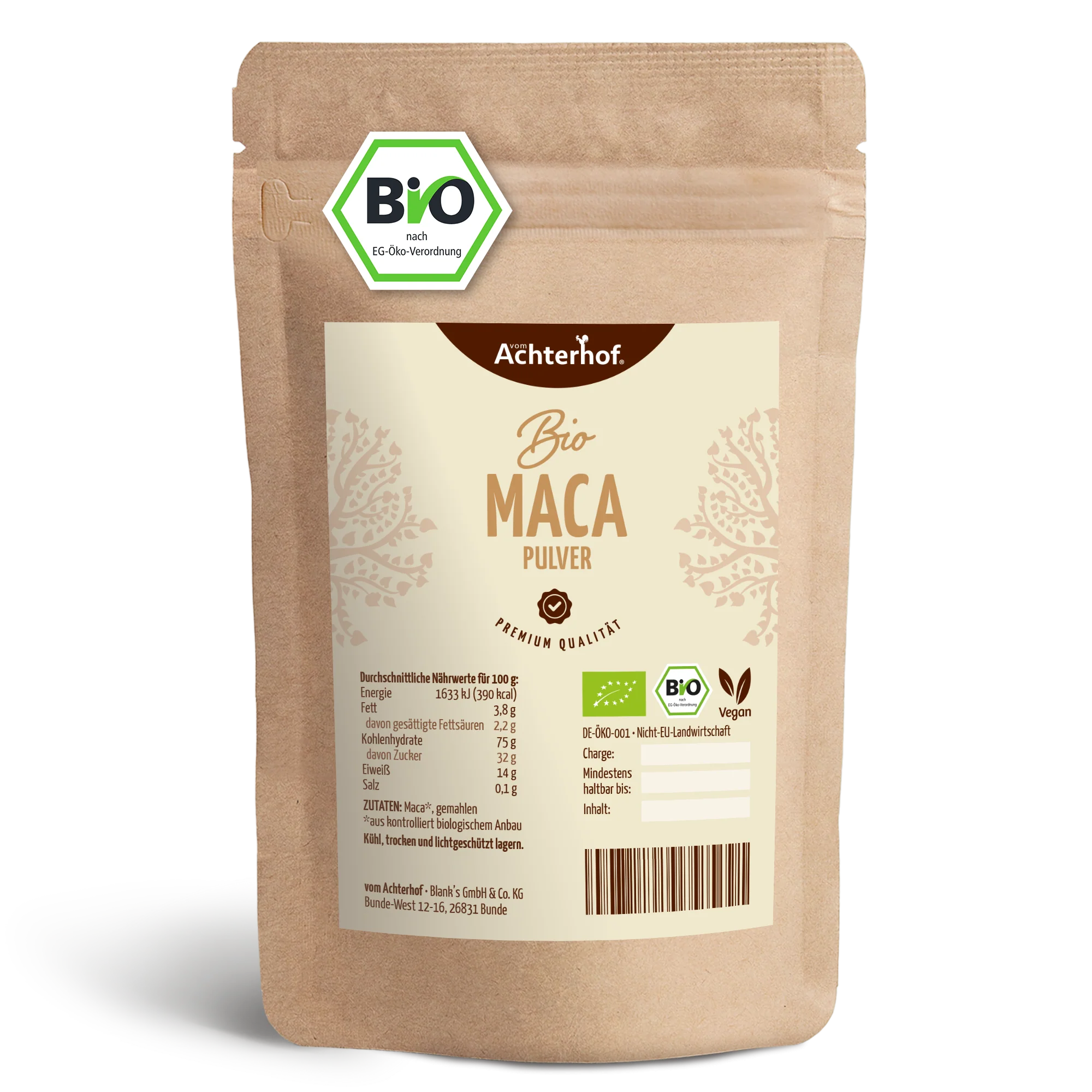 Maca Pulver Bio (1000g)