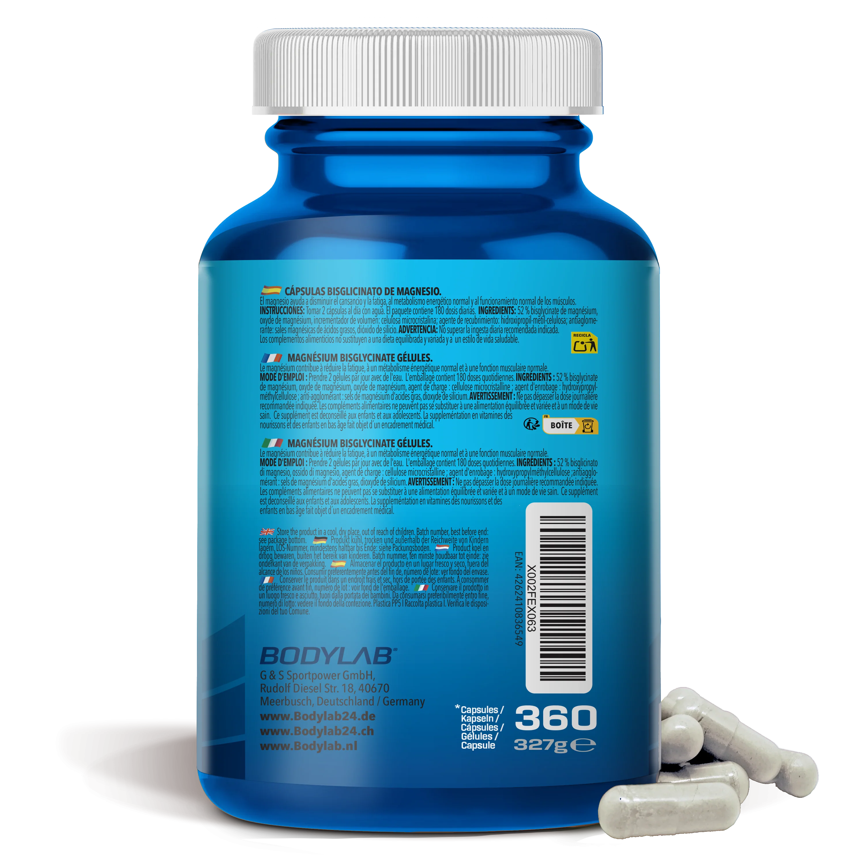 Magnesium Bisglycinate (360 capsules) - Image 4