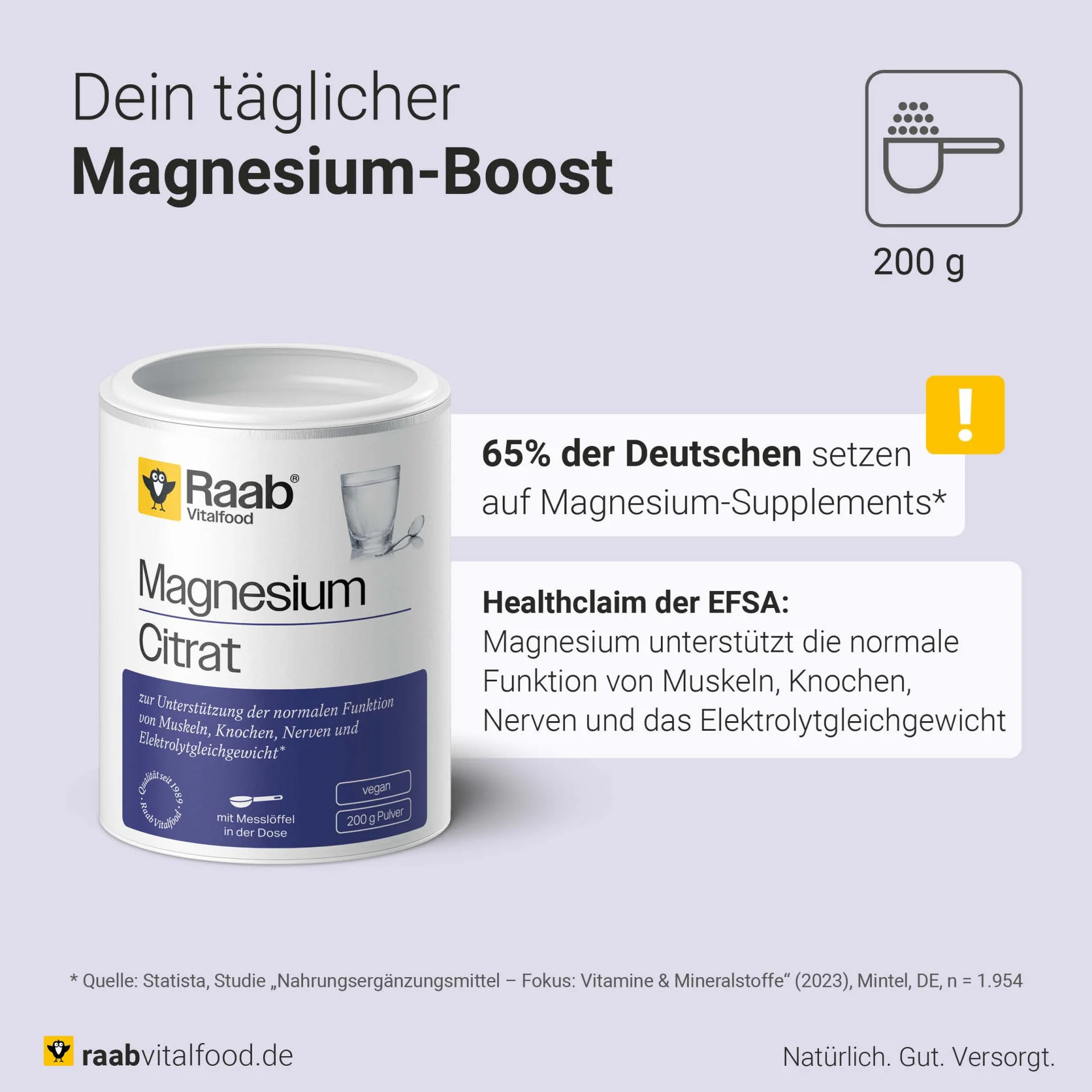 Magnesiumcitrat Pulver (200g) - Image 3