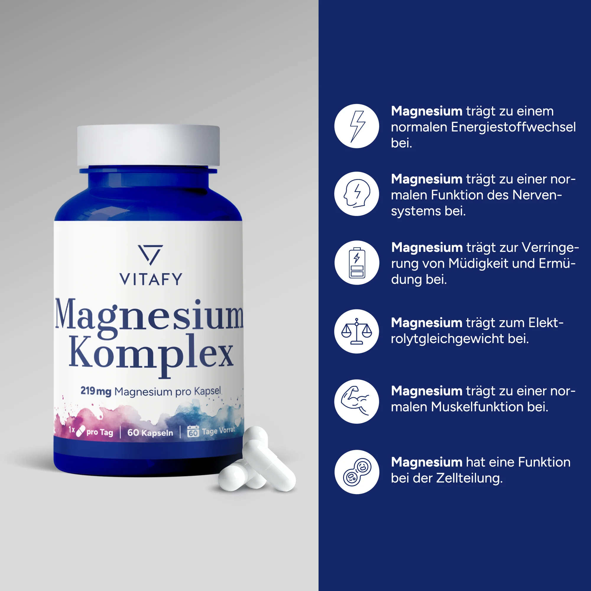 Magnesium Complex (60 capsules) - Image 2