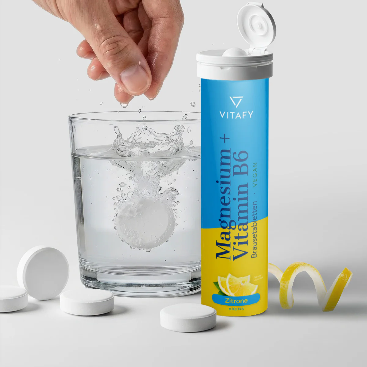 Magnesium + Vitamine B6 - Lemon (20 bruistabletten) - 6 Pack - Image 3
