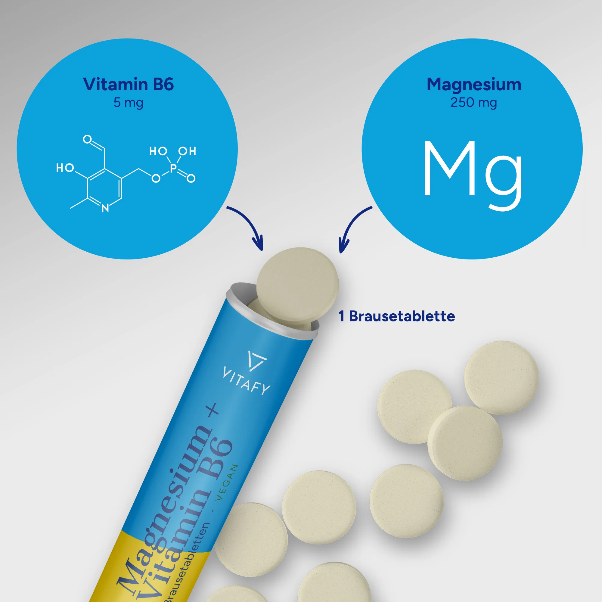Magnesium + Vitamine B6 - Lemon (20 bruistabletten) - 6 Pack - Image 5