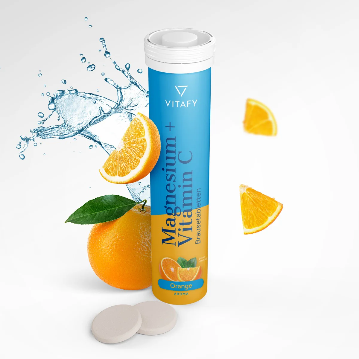 Magnesium + Vitamine C - Orange (20 bruistabletten)