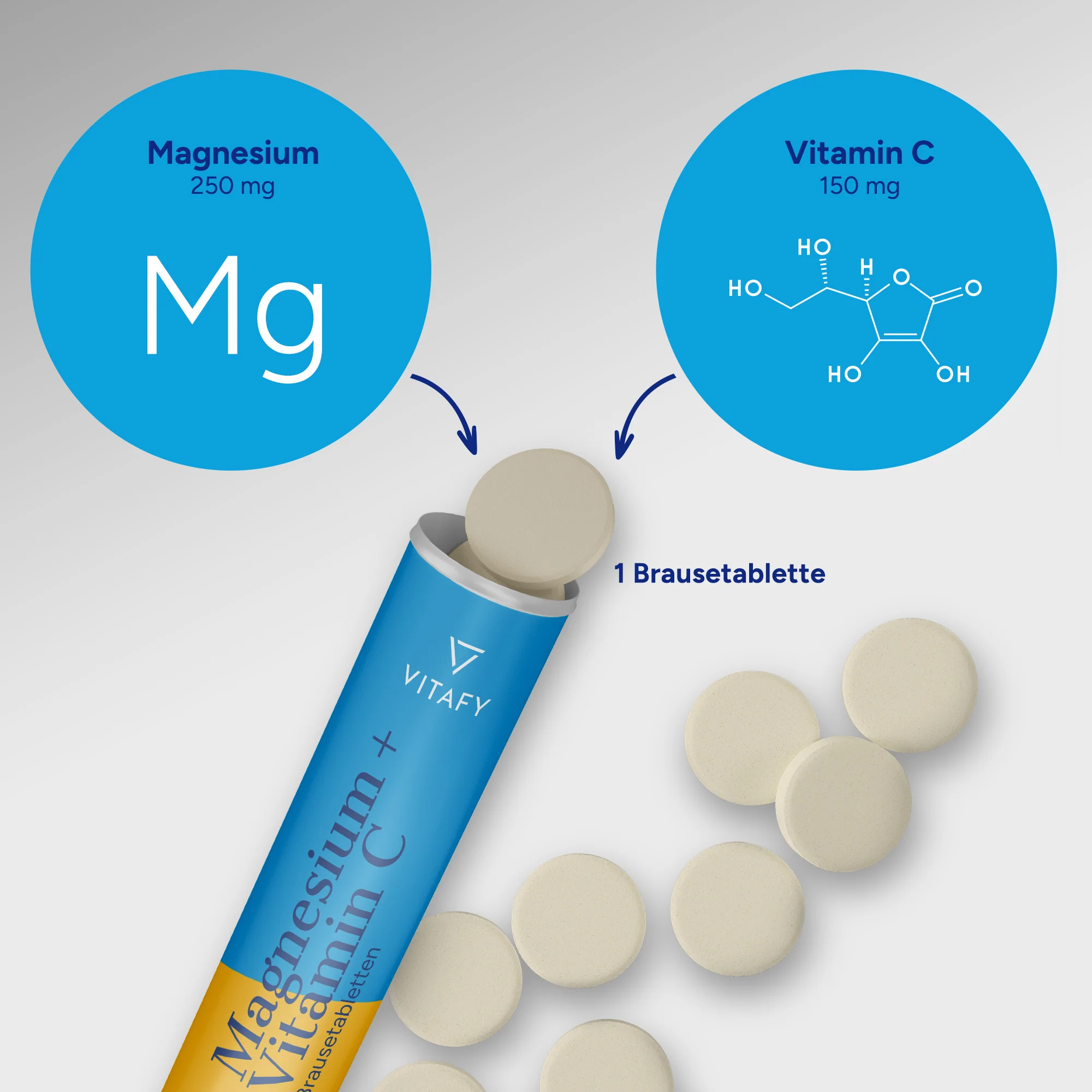 Magnesium + Vitamine C - Orange (20 bruistabletten) - Image 4