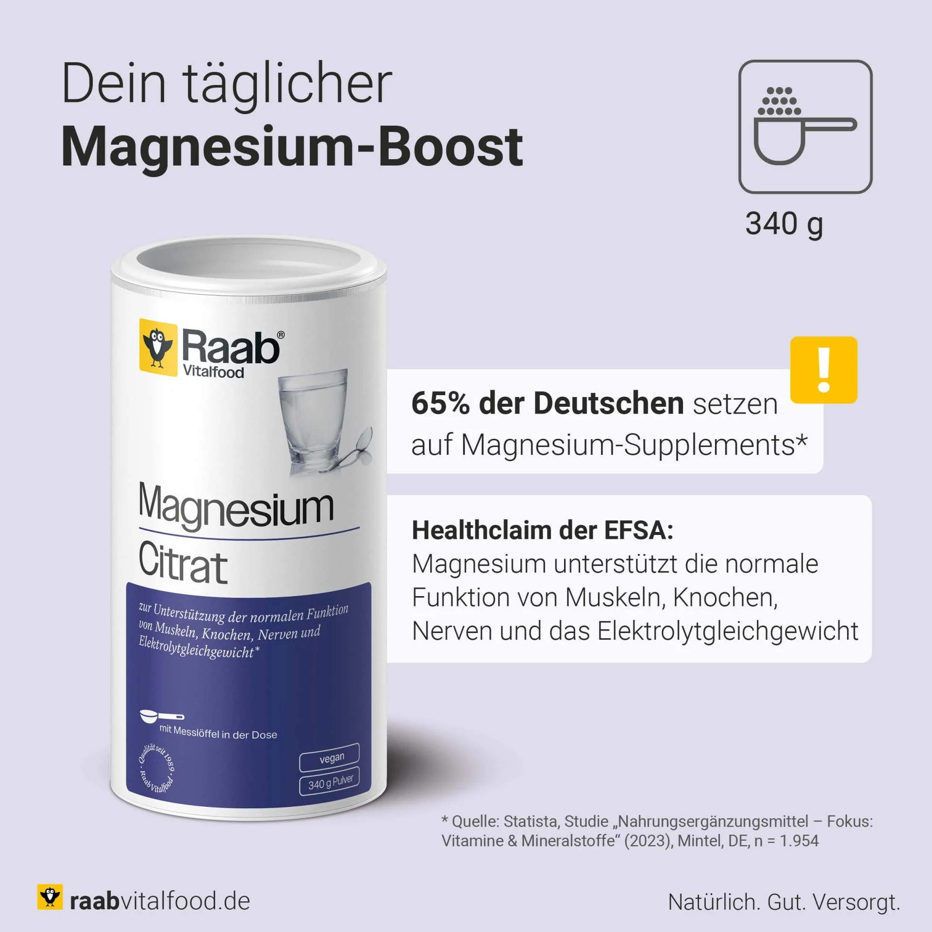 Magnesiumcitrat Pulver (340g) - Image 3
